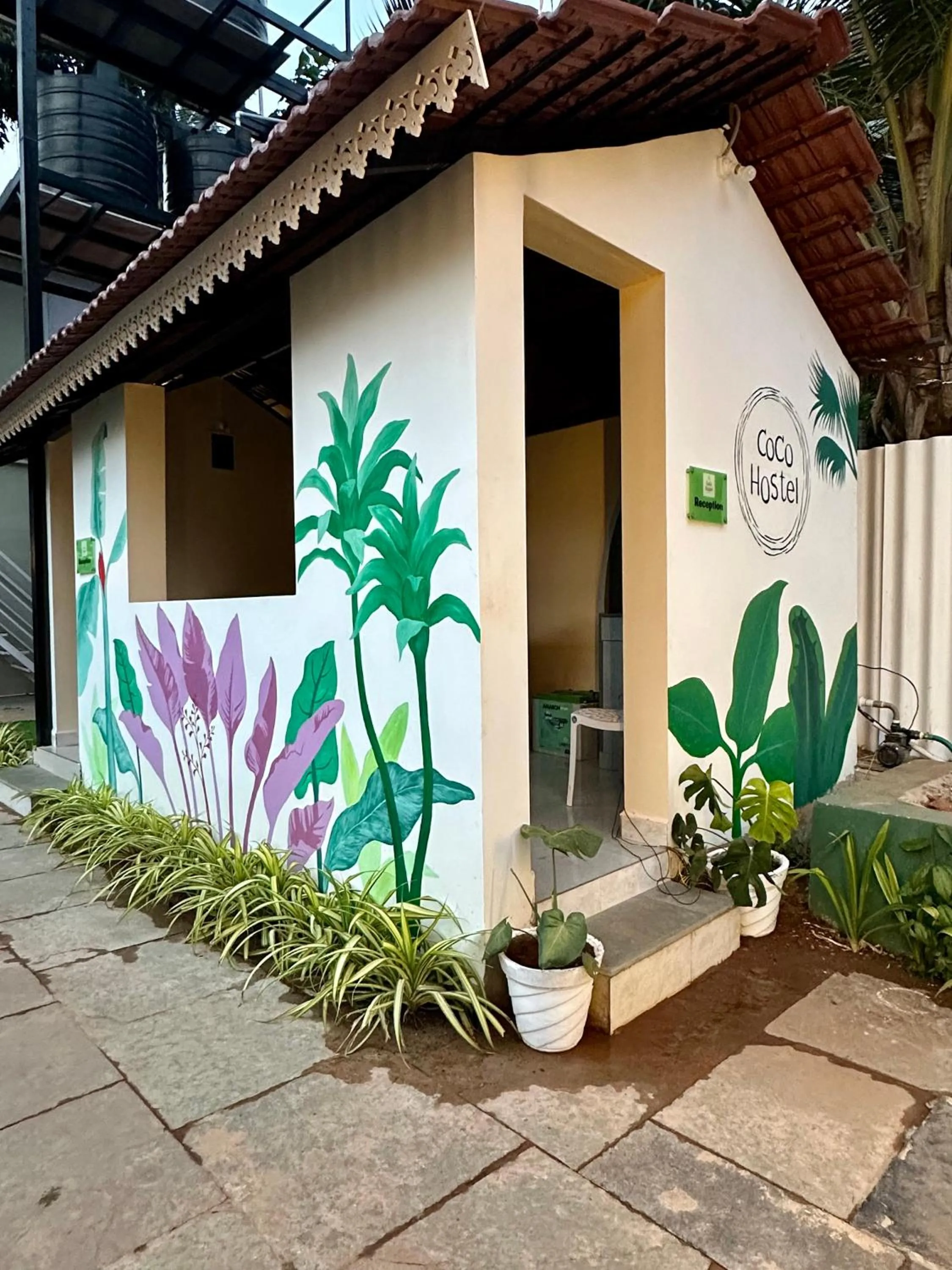 Lobby or reception in Coco Hostel Goa