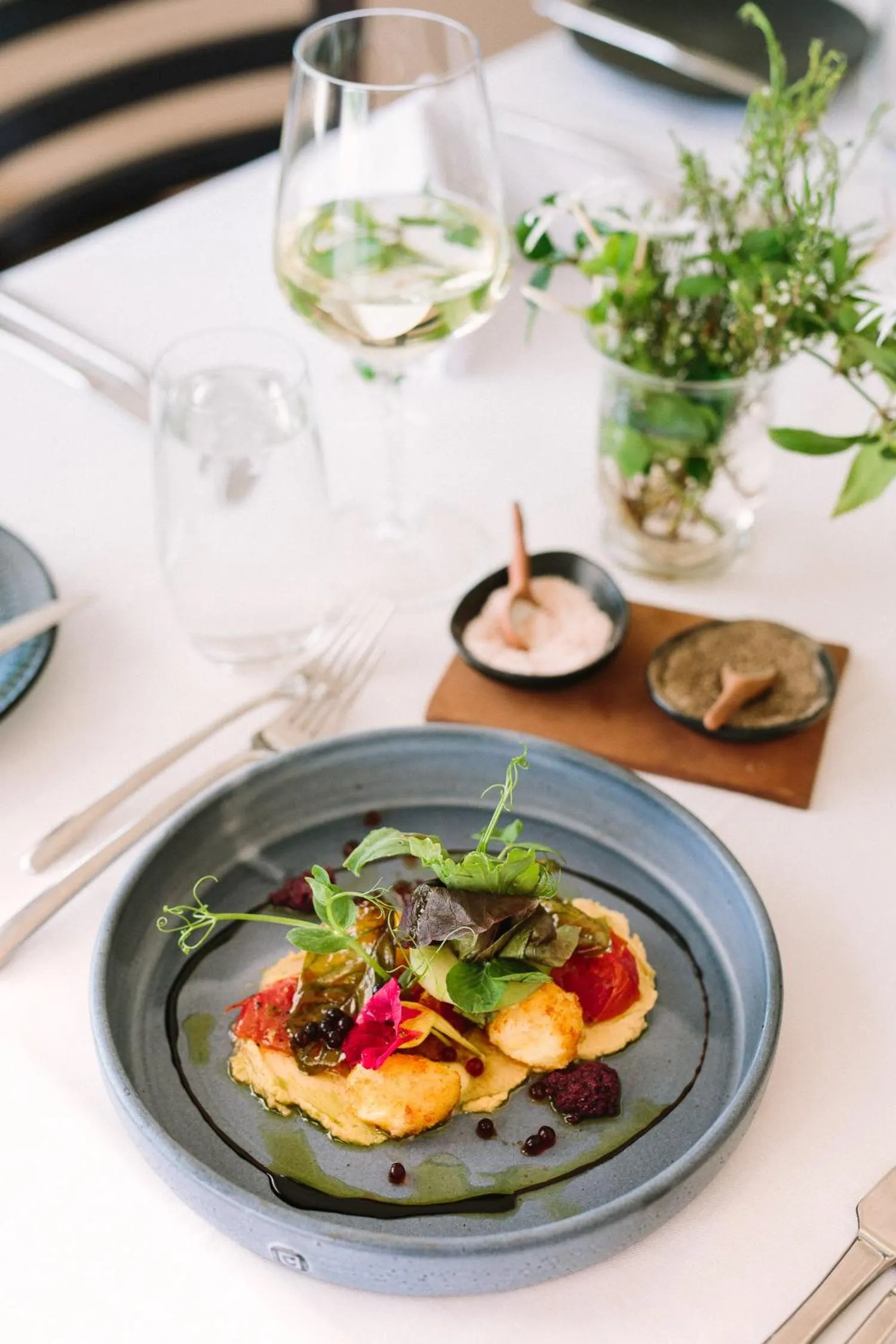 Food close-up in Endless Vineyards at Wildekrans Wine Estate