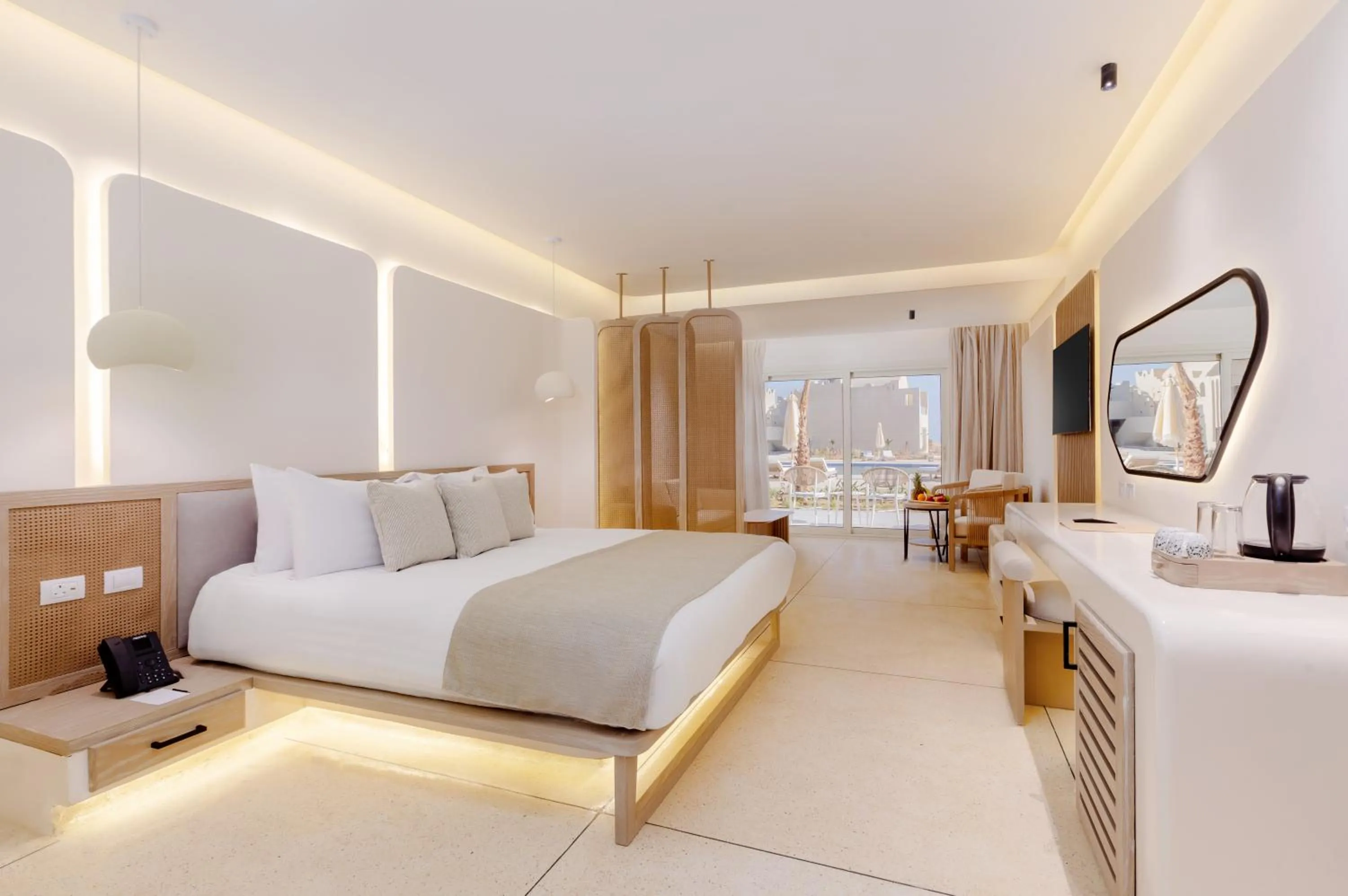 Bed in Sunrise Anjum Resort