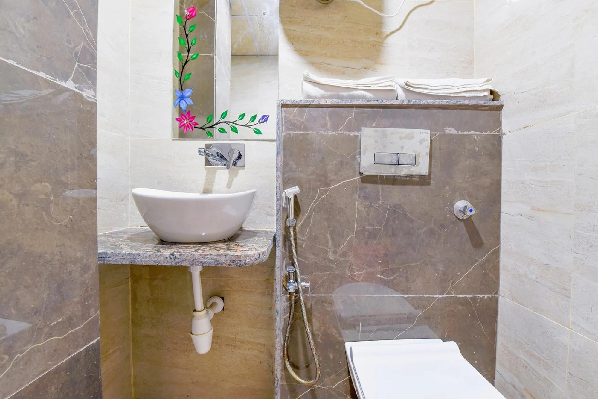 Bathroom in FabHotel Bohra International