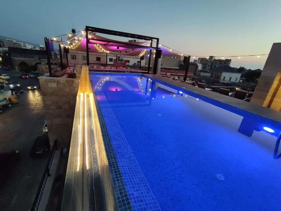 Pool view in Batroun boutique suites