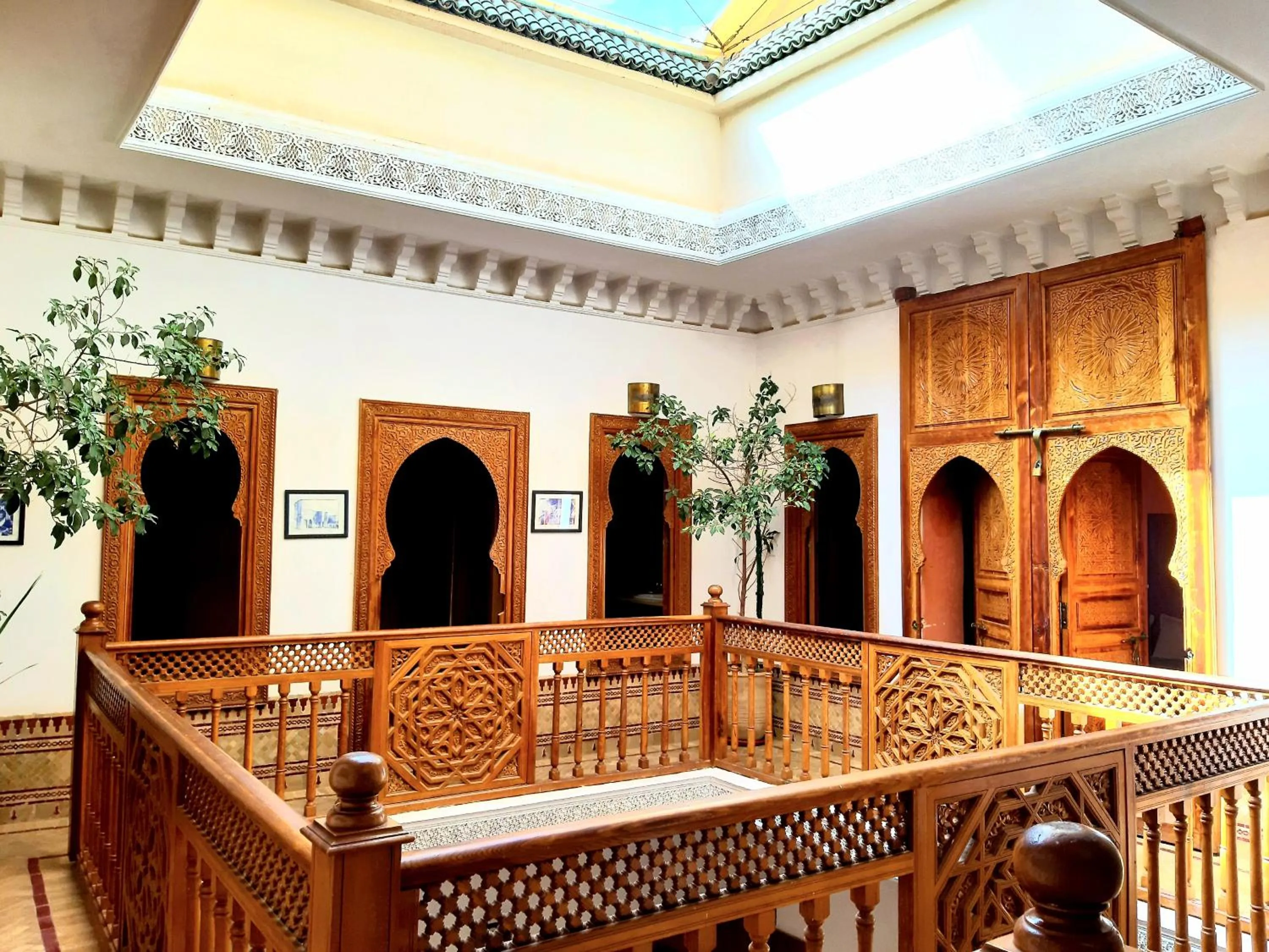 Inner courtyard view in Riad Radia