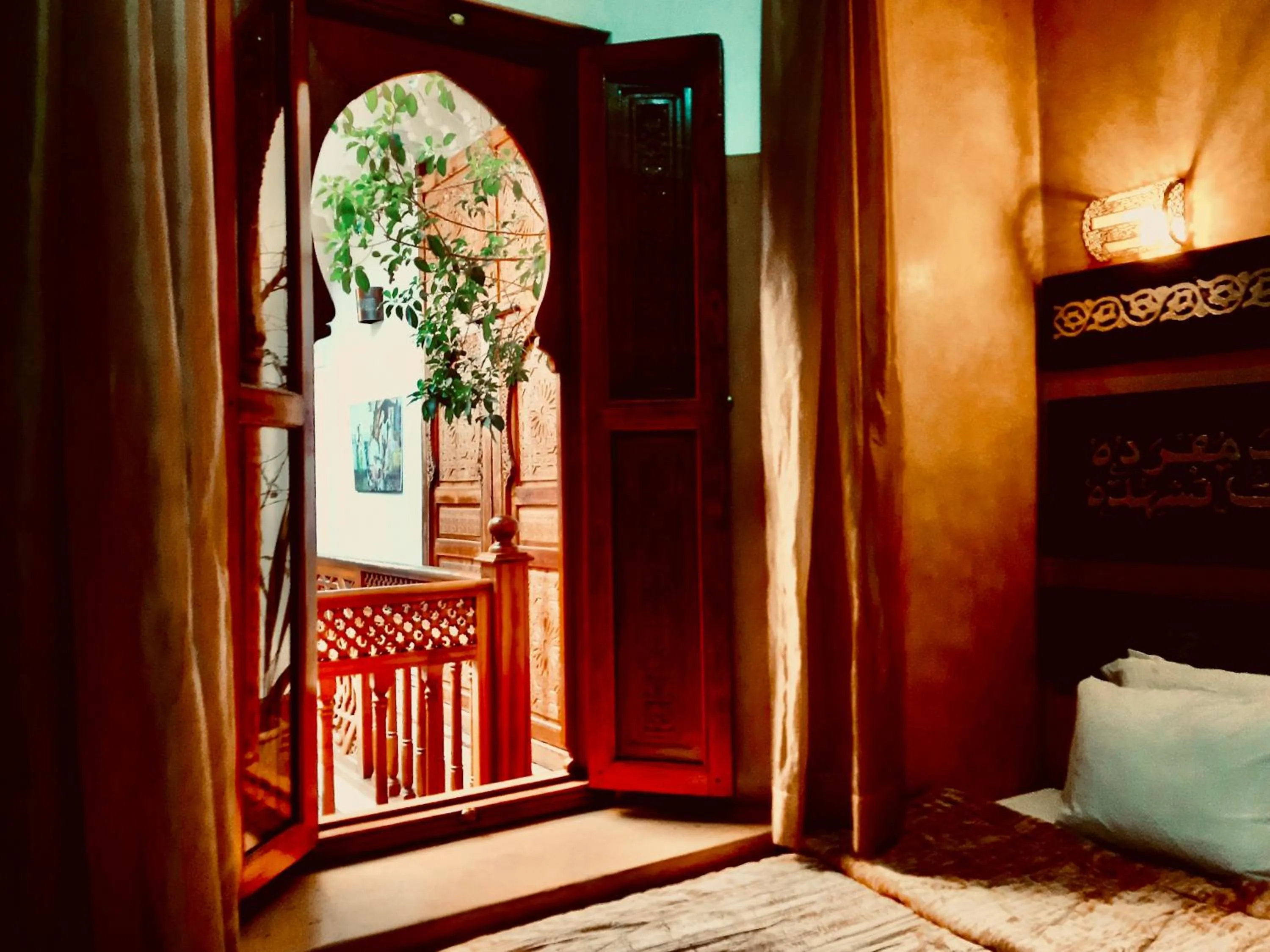 Bed in Riad Radia