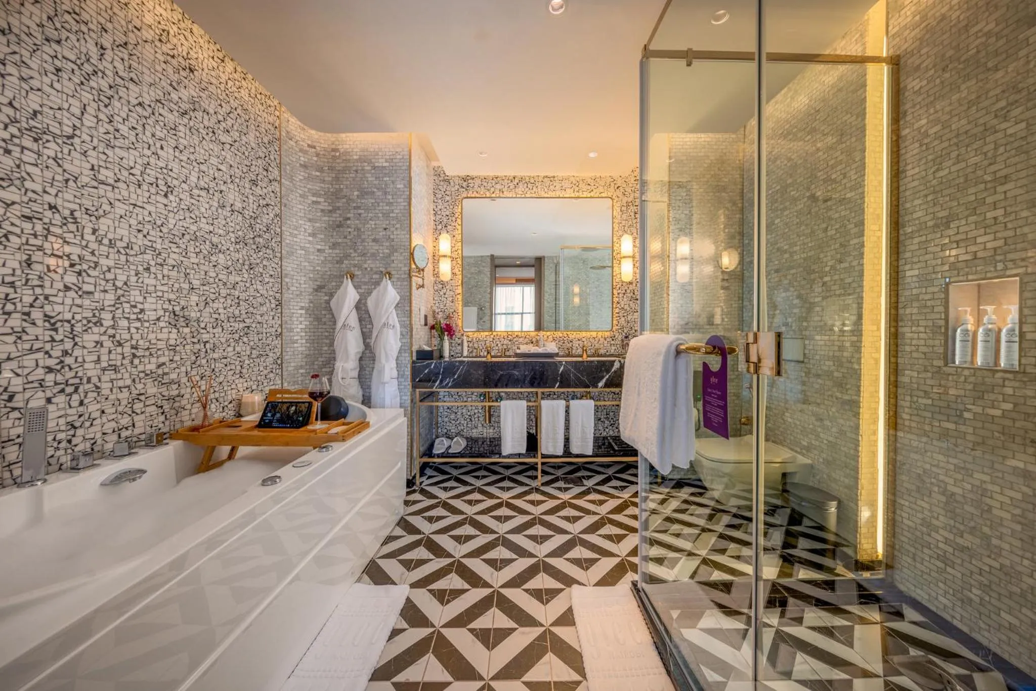 Bathroom in Glee Nairobi, a Preferred LVX Hotel