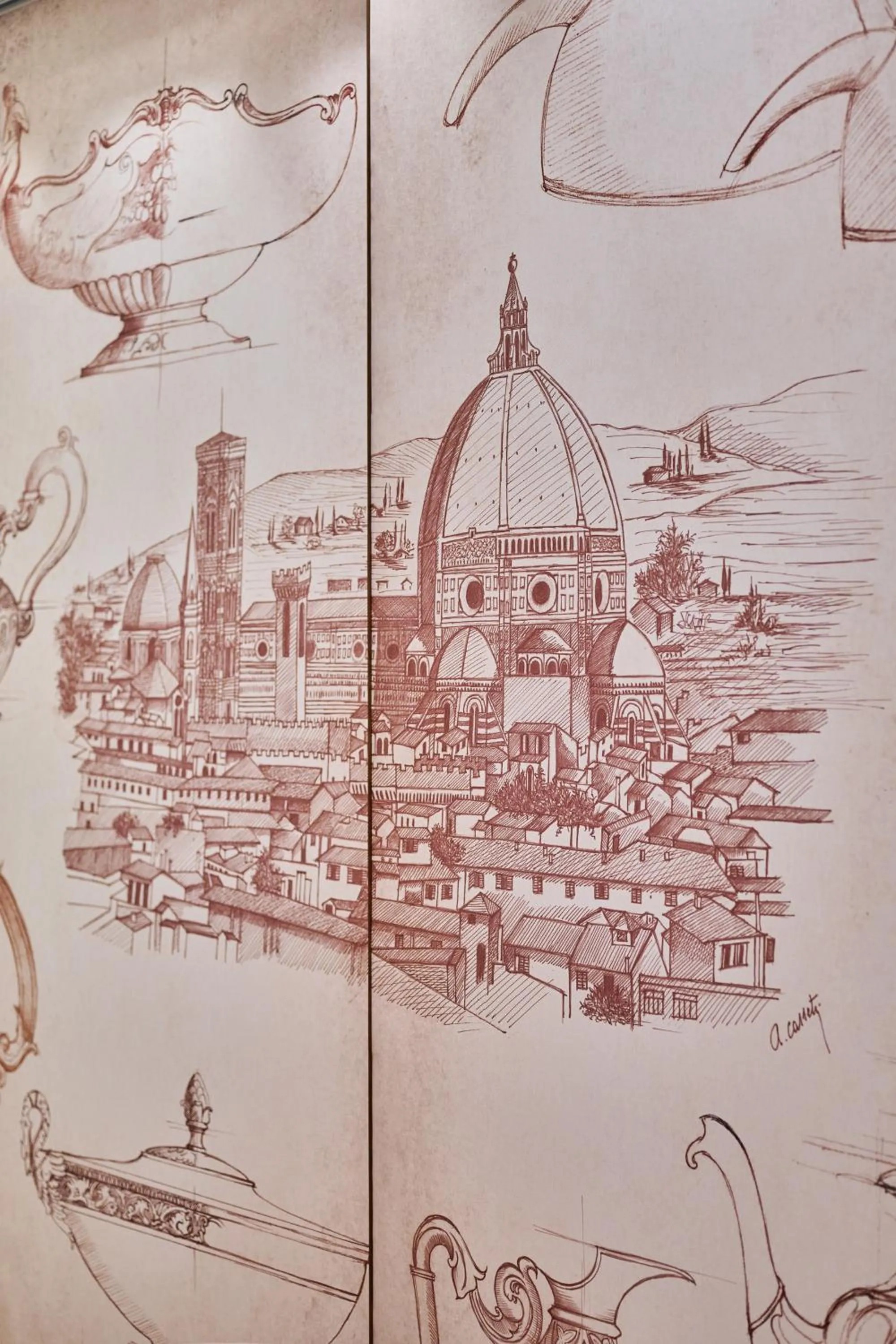 Decorative detail in Duomo Luxury Florence