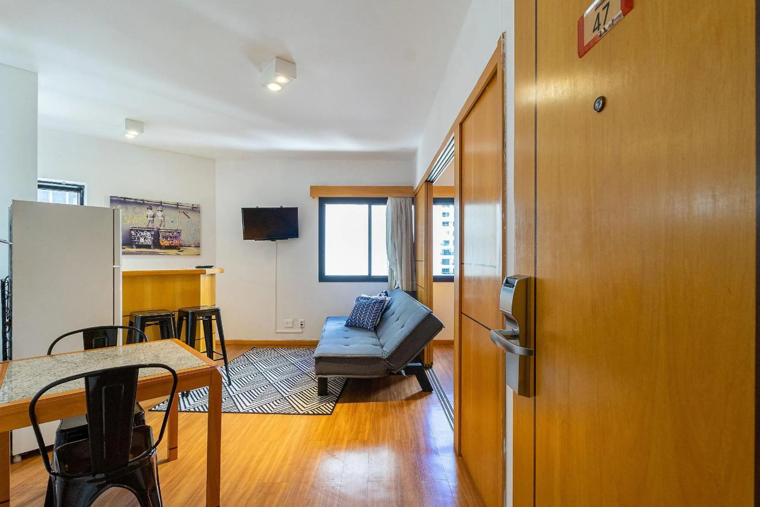 Living room in LFlats ALAMEDA CAMPINAS Jardim Paulista