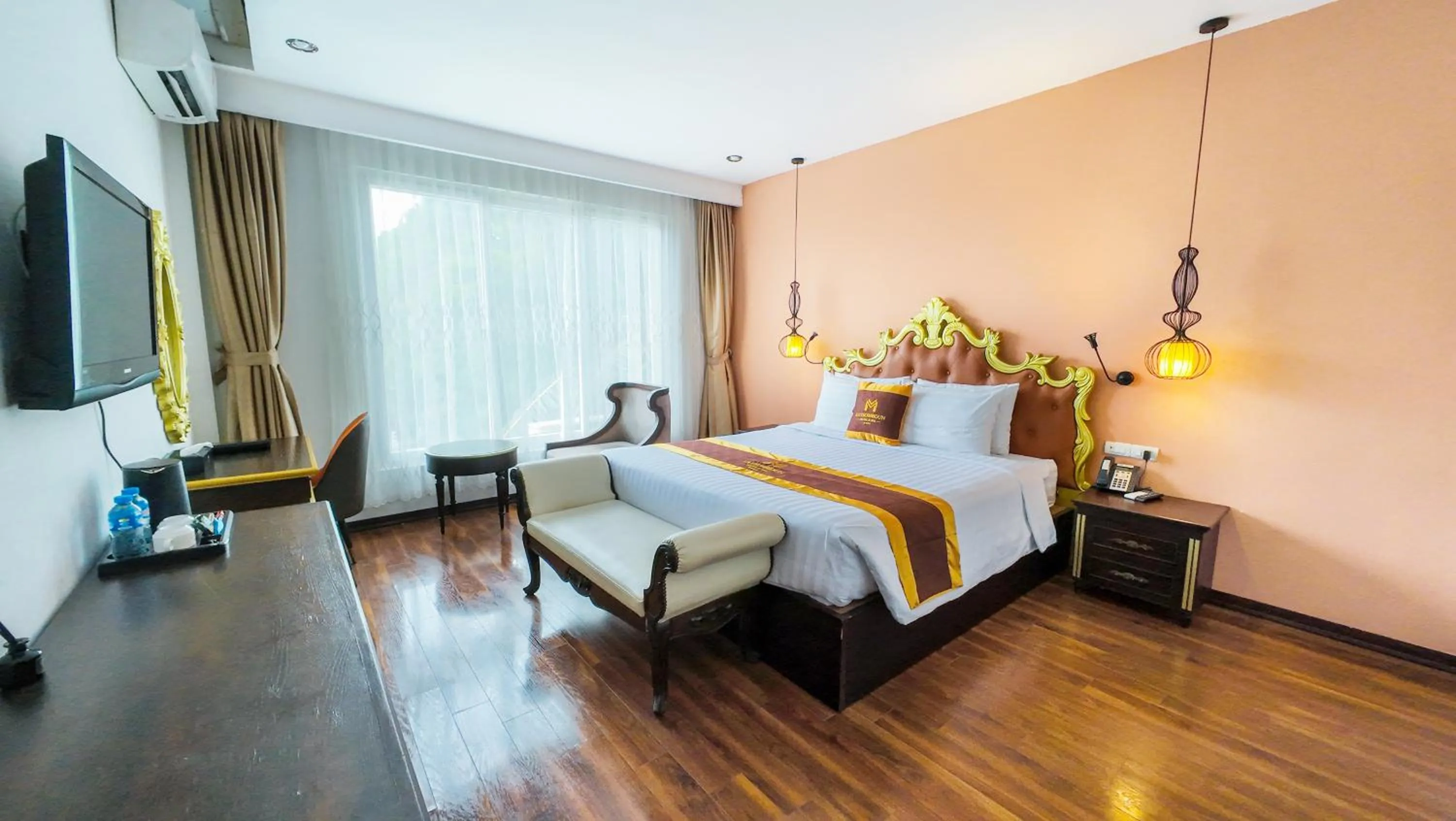 Bed in Xaysomboun Hotel & SPA