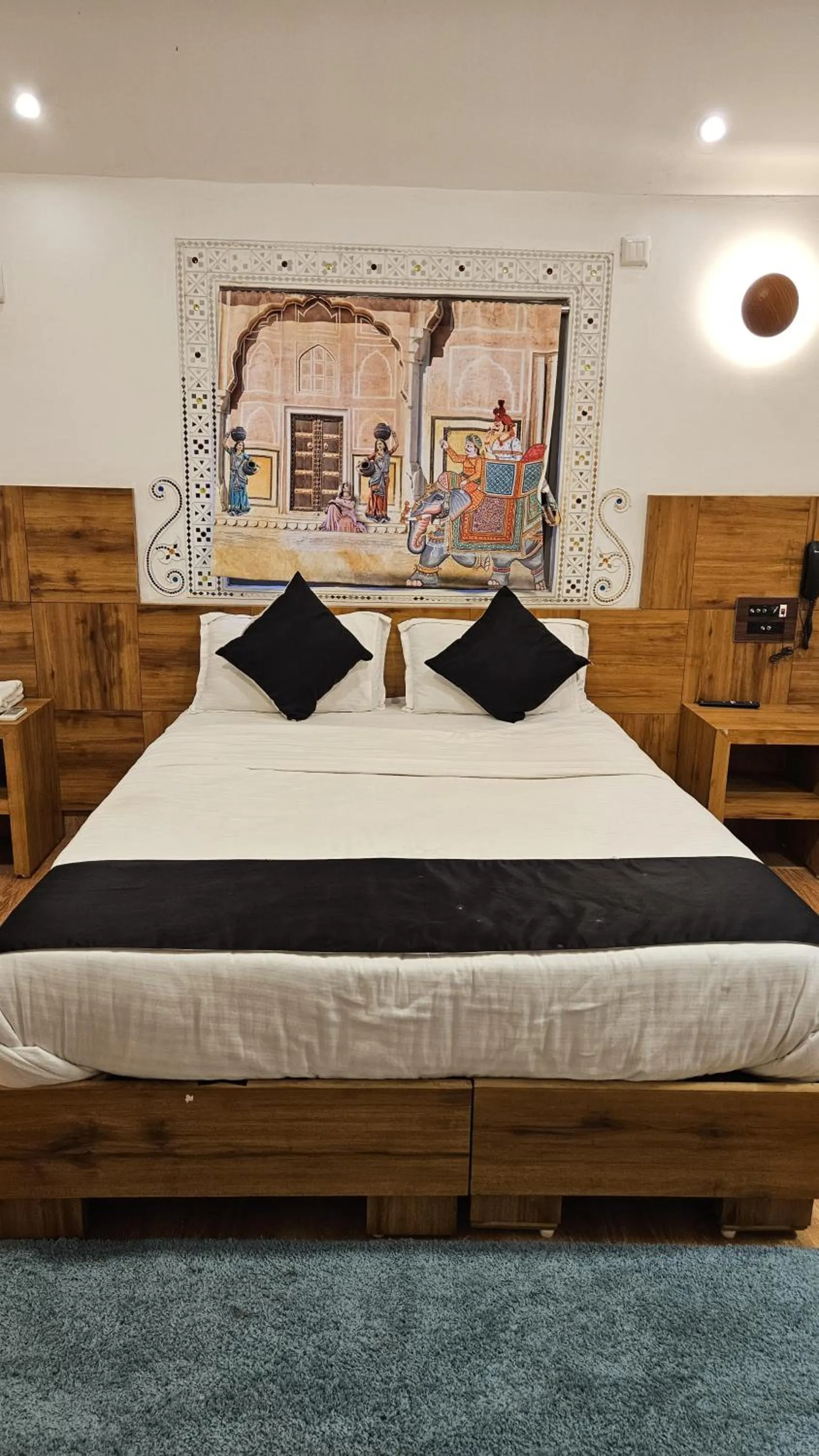 View (from property/room), Bed in Santkrupa Villa Resort