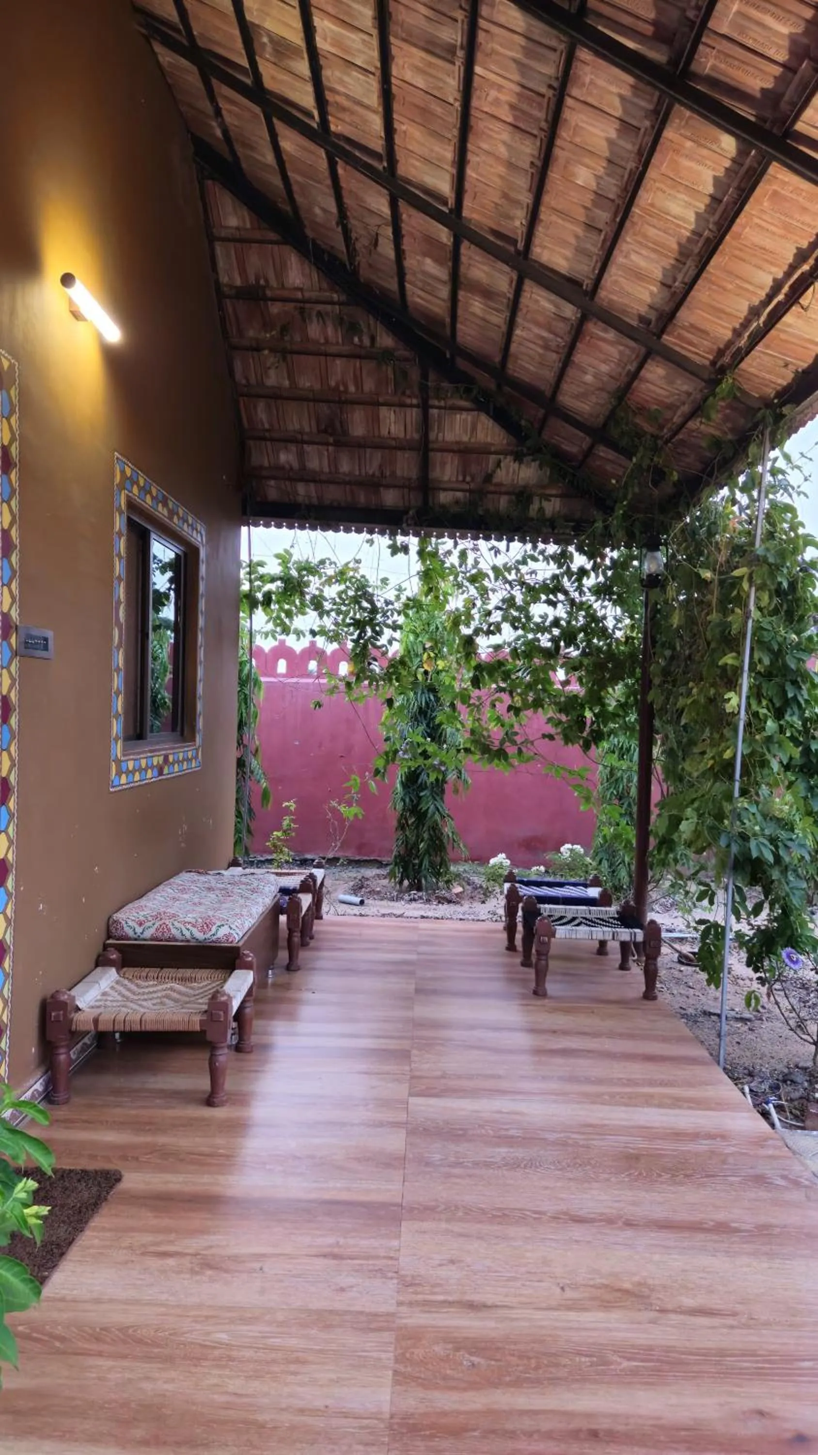 Lobby or reception in Santkrupa Villa Resort