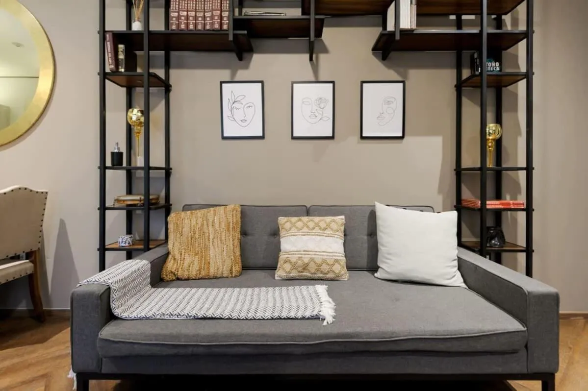 Bed in Captivating 2BR in Cuauhtemoc