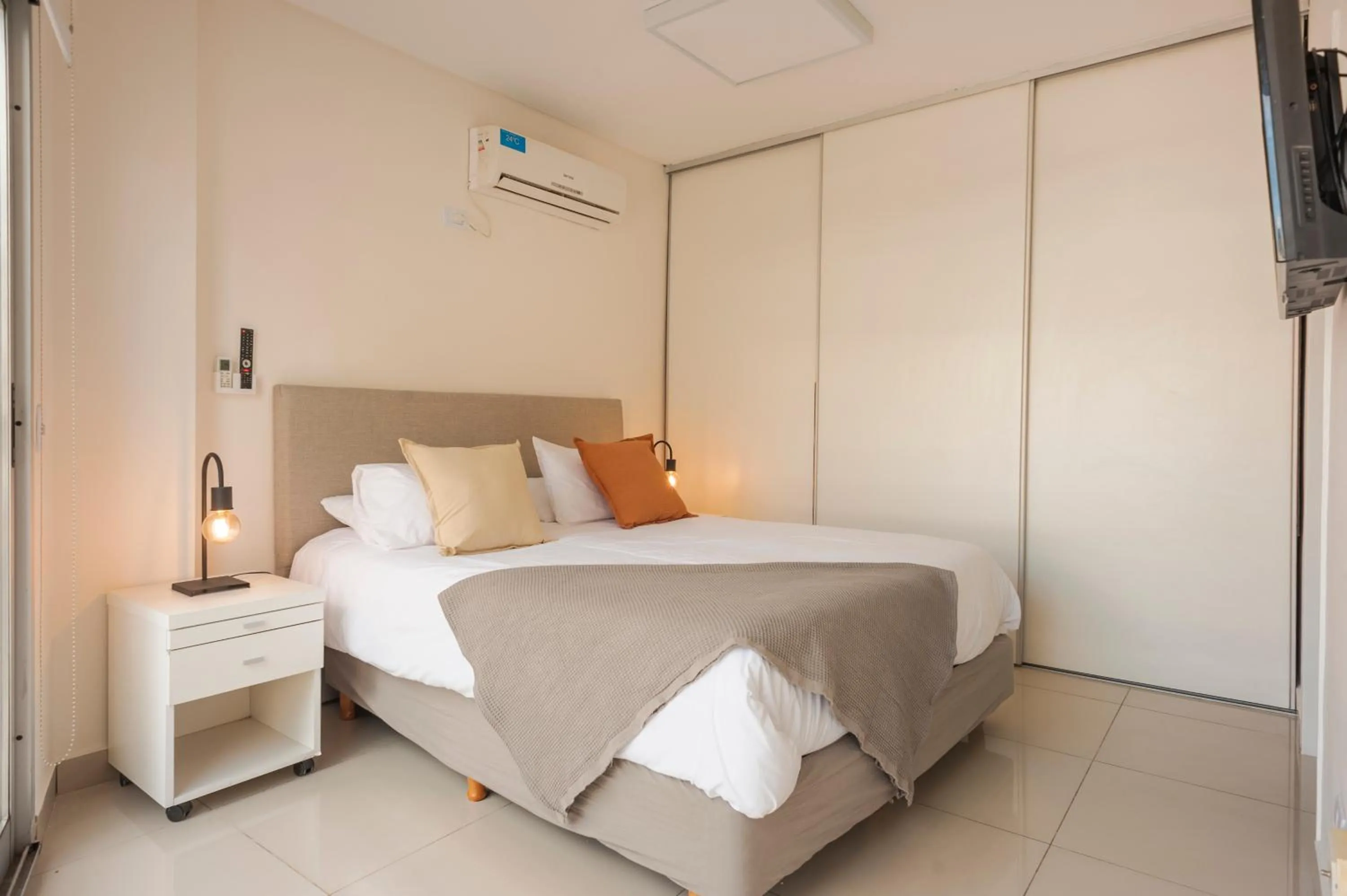 Bed in Báltico Suites