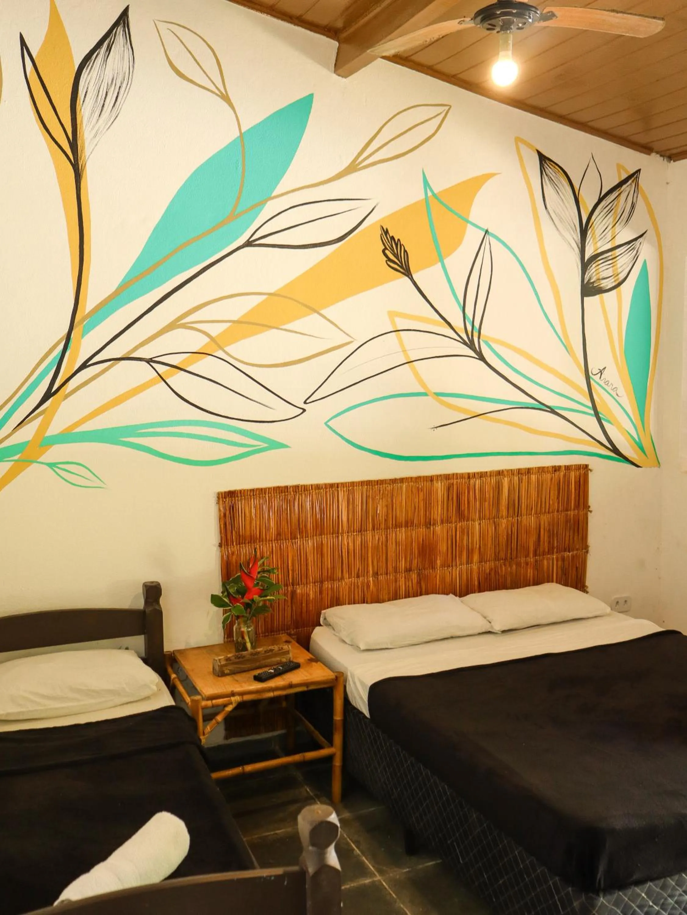 Bed in Pousada e Hostel Marthi