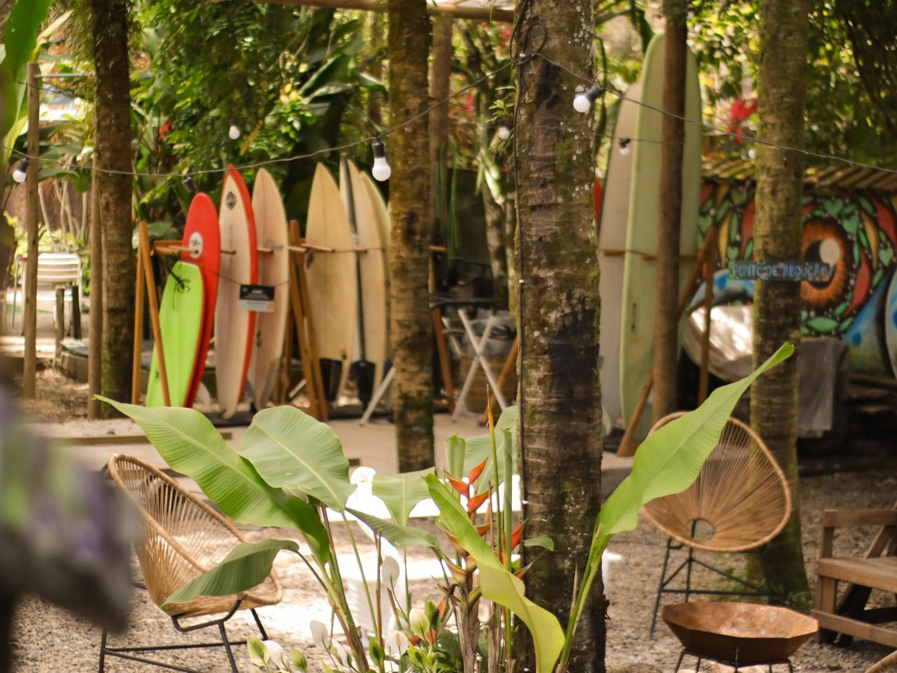 Garden in Pousada e Hostel Marthi