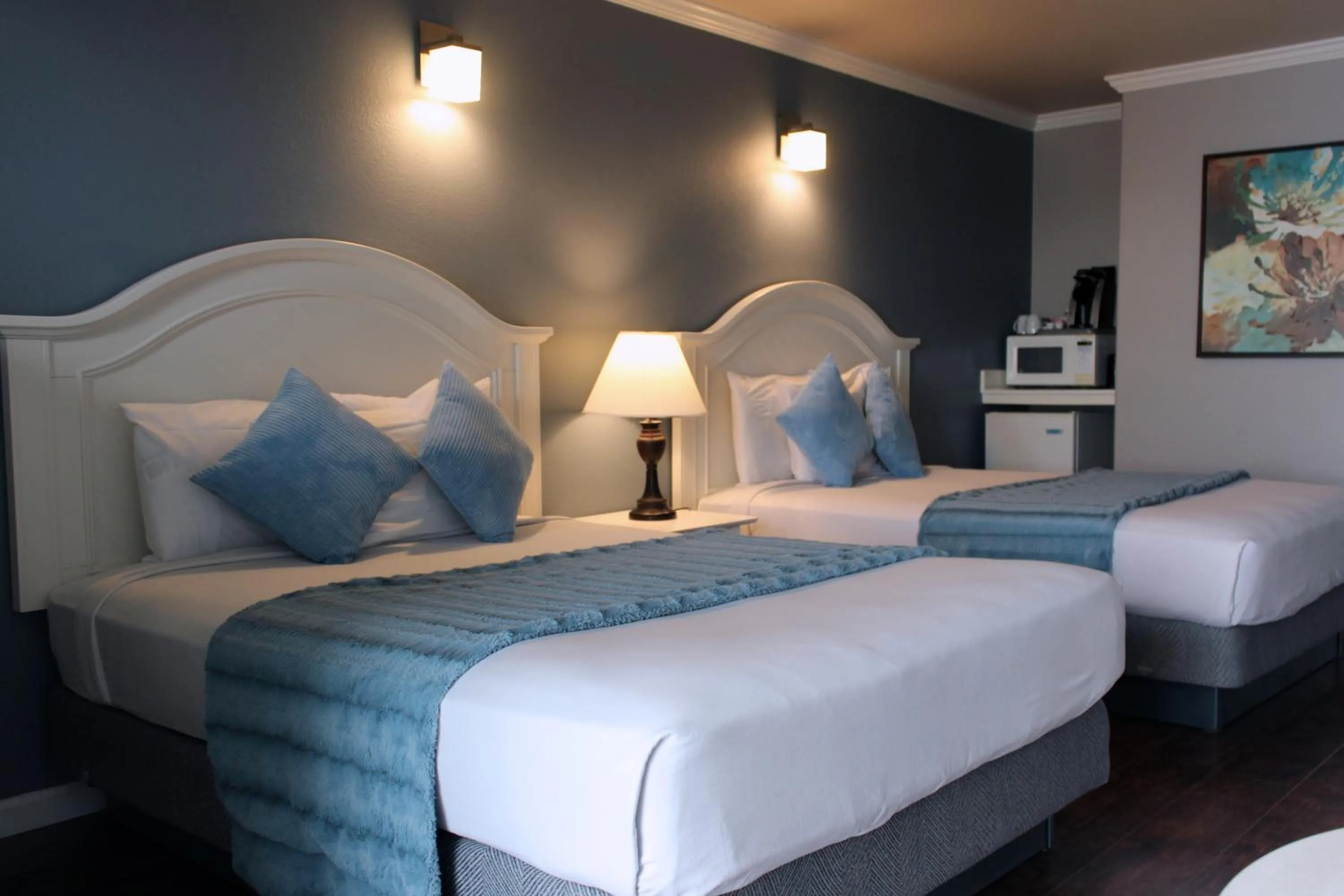 Bed in The Oceanfront Inn