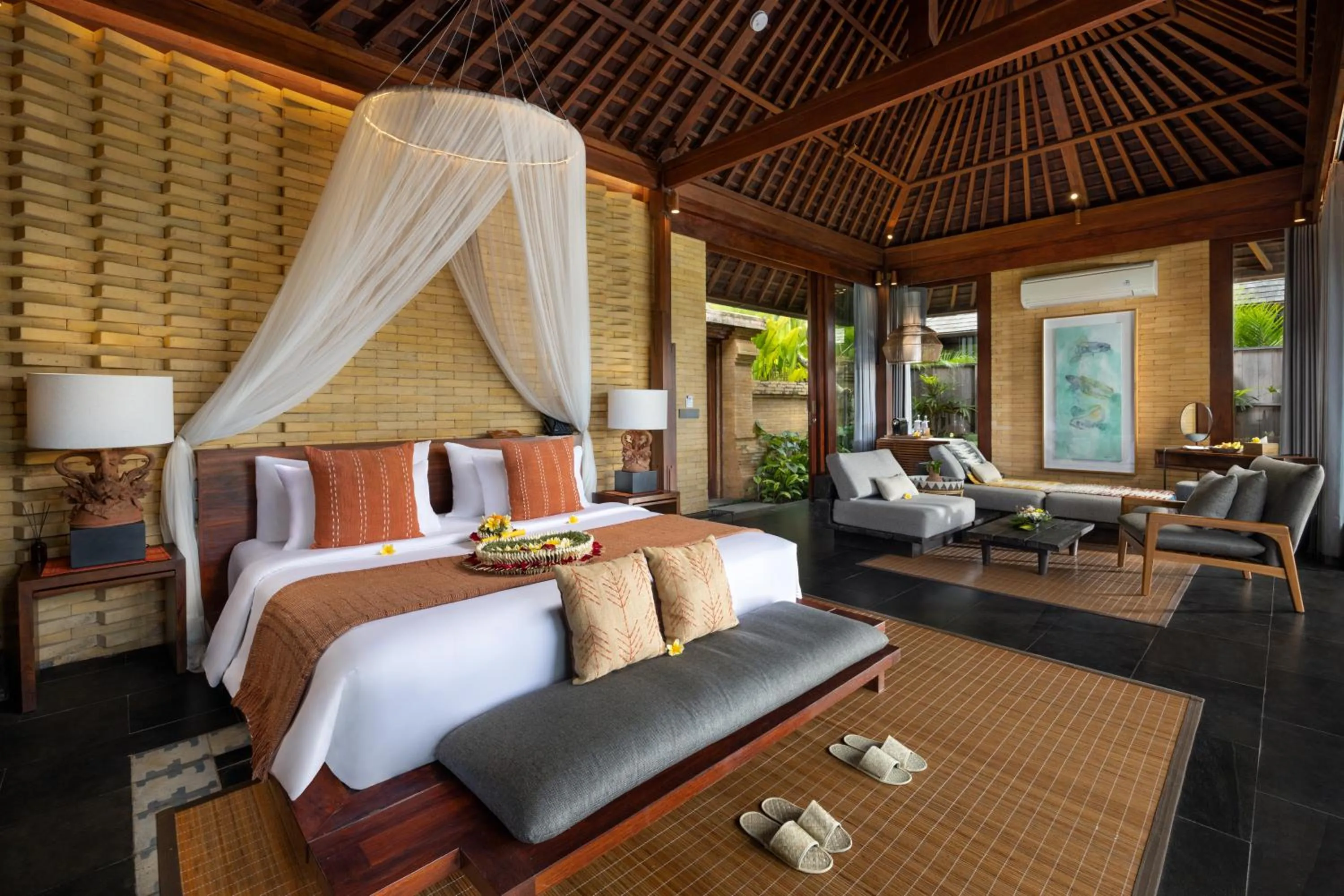 Bed in Sanna Ubud A Pramana Experience