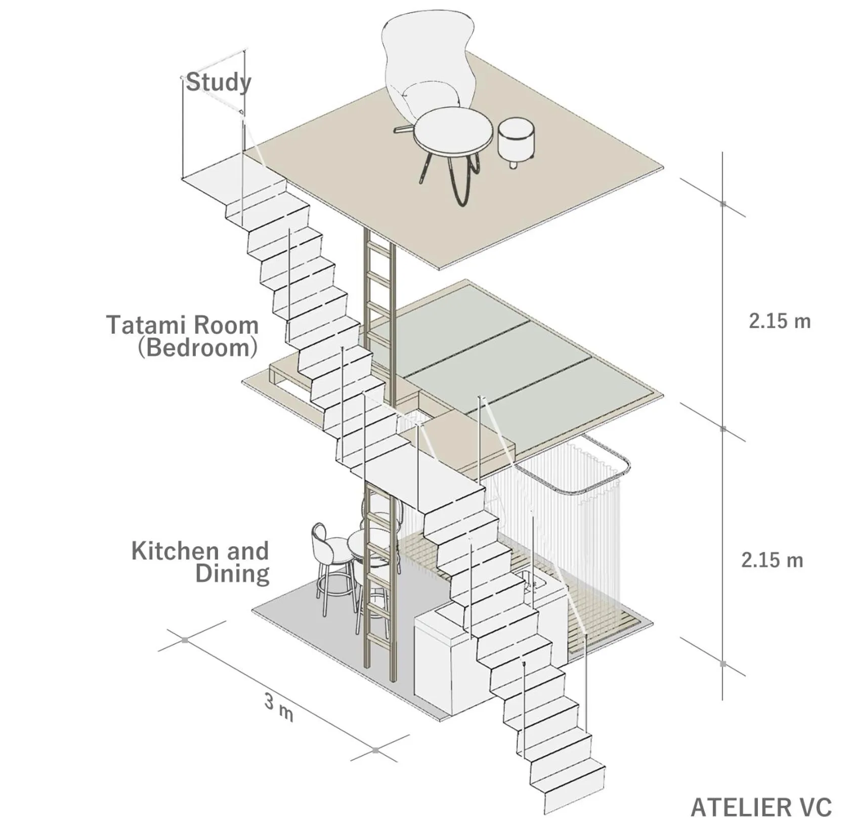 Floor plan in ThinkStay Mt.(シンクステイ・マウンテン)
