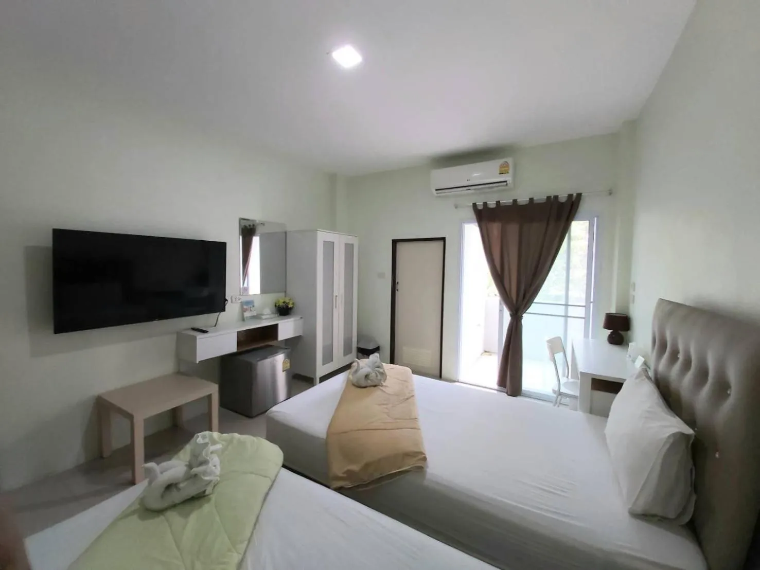 Bedroom, Bed in Papangkorn House