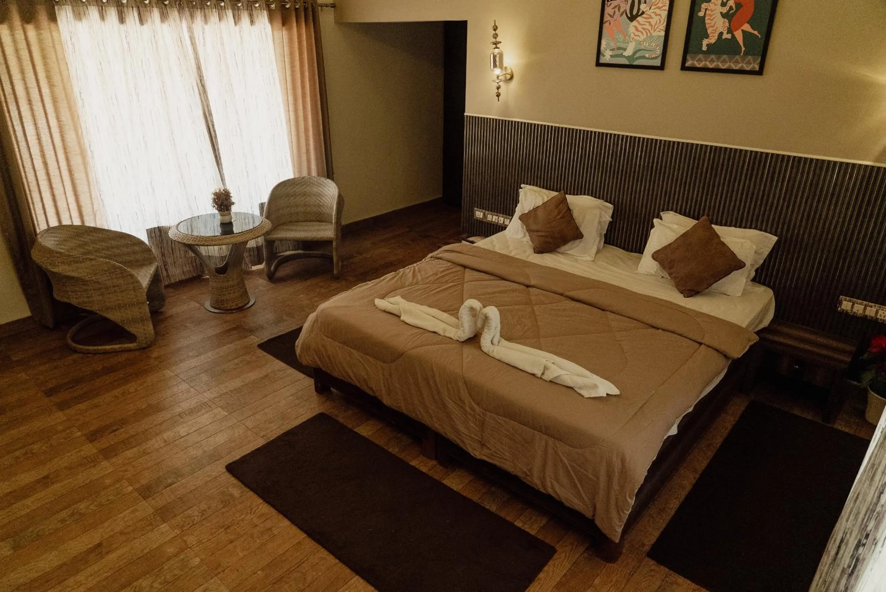 Bed in Wild Woods Tiger Resort