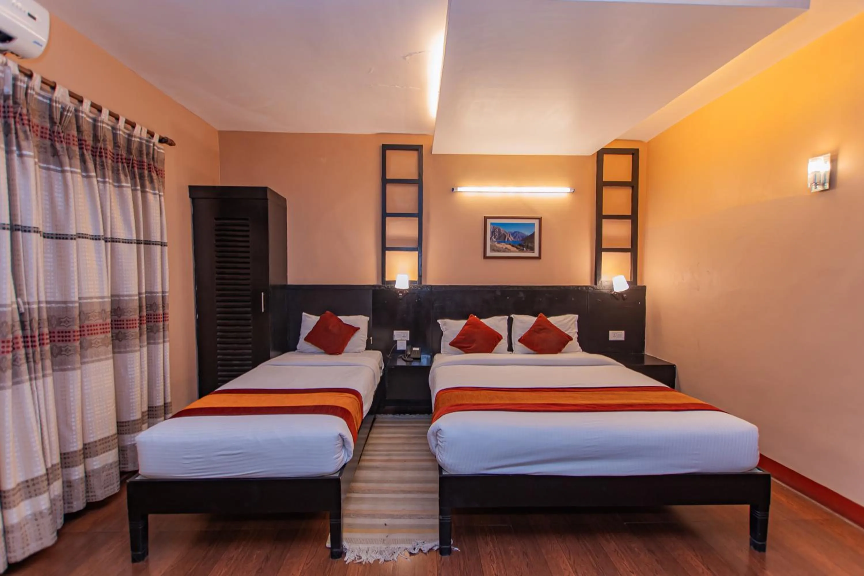 Bed in Moonlight Resort and Spa