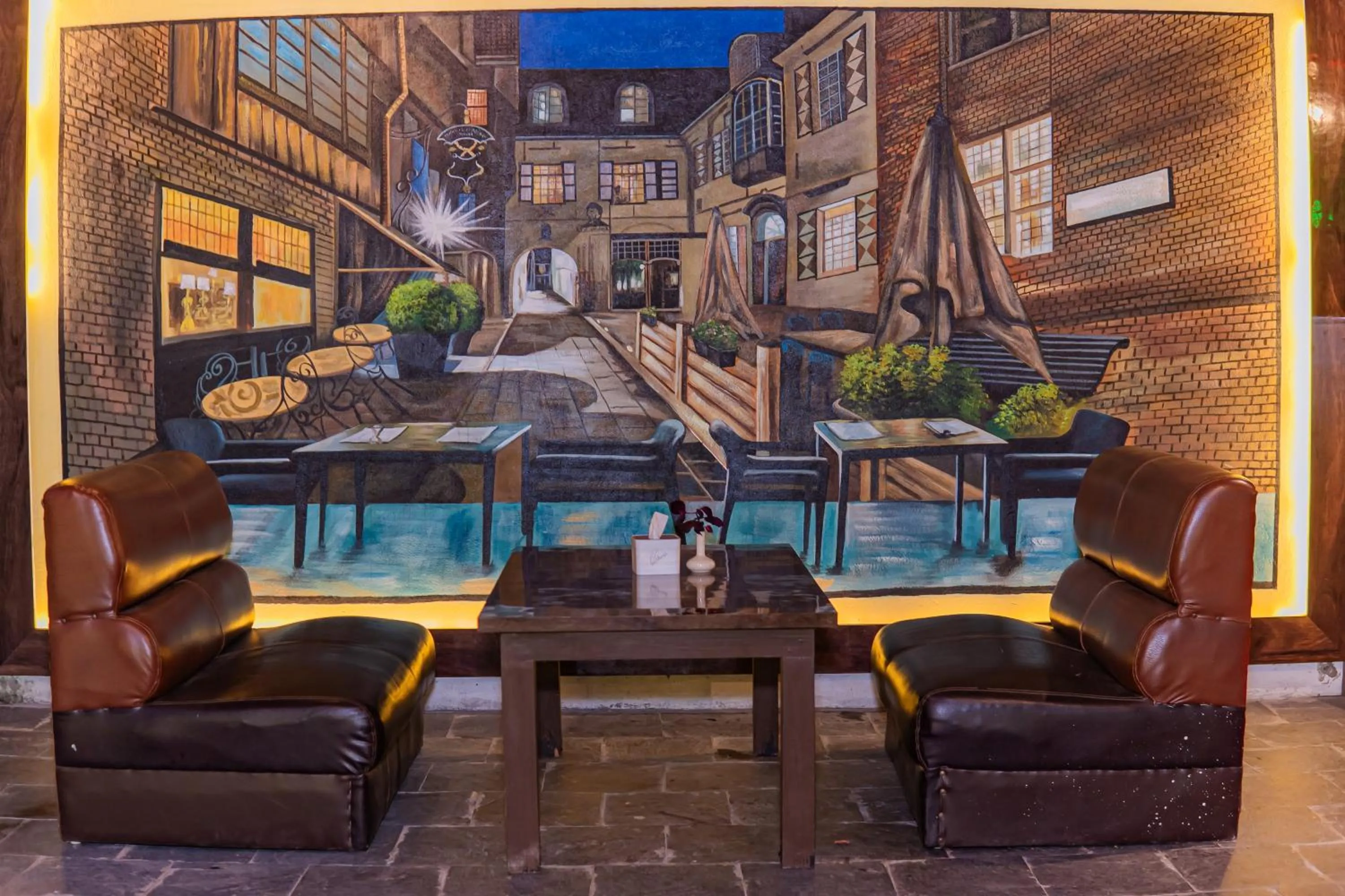 Communal lounge/ TV room in Moonlight Resort and Spa