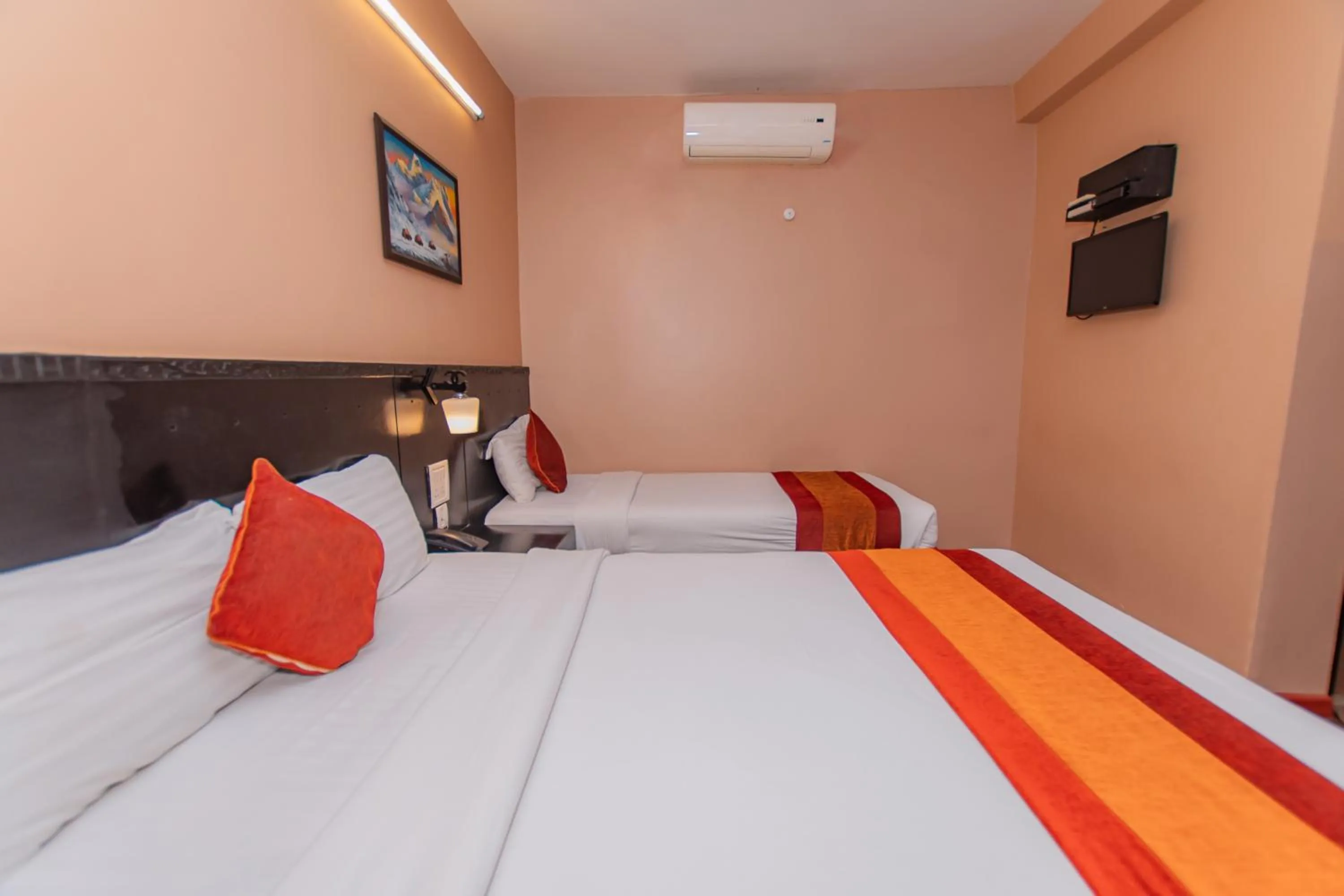 Bed in Moonlight Resort and Spa