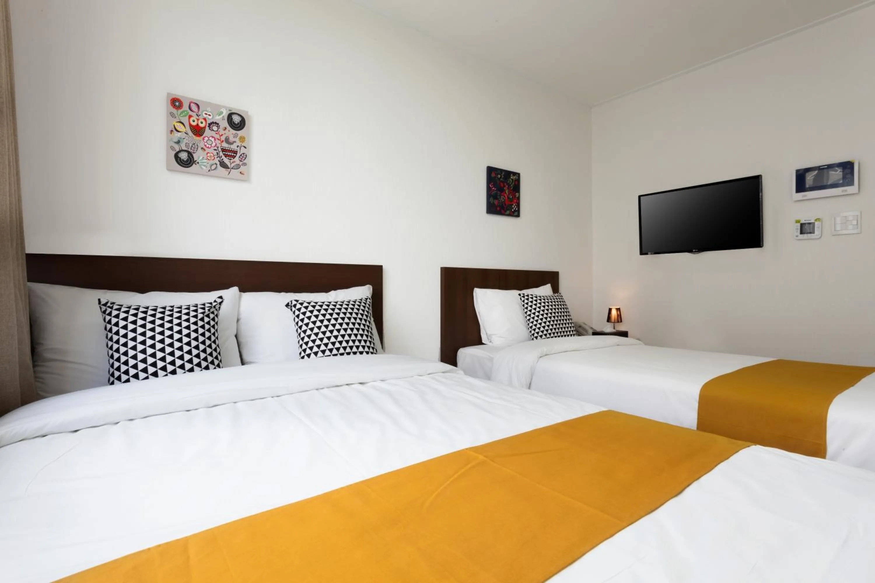 Decorative detail, Bed in Hotel Morning Sky