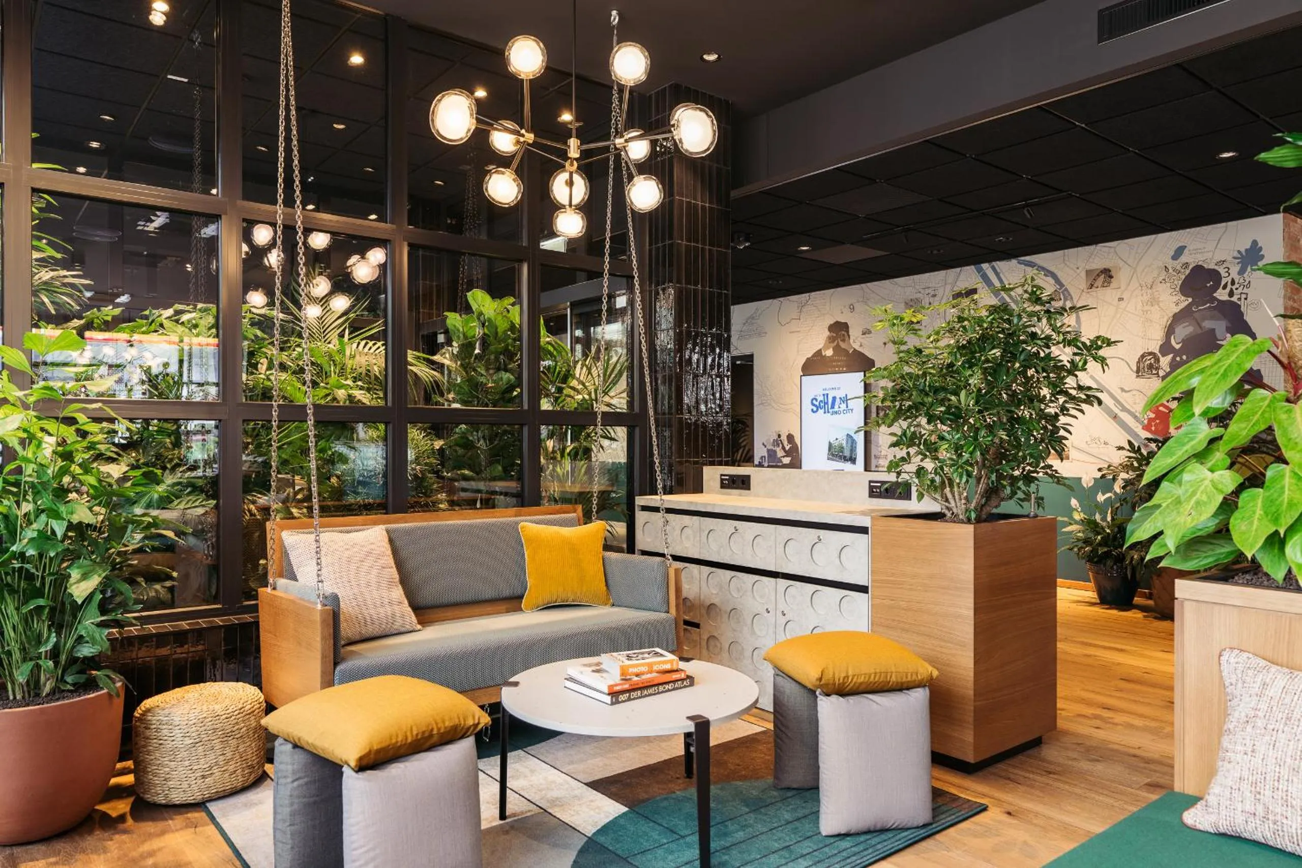 Lobby or reception in Hotel Schani UNO City