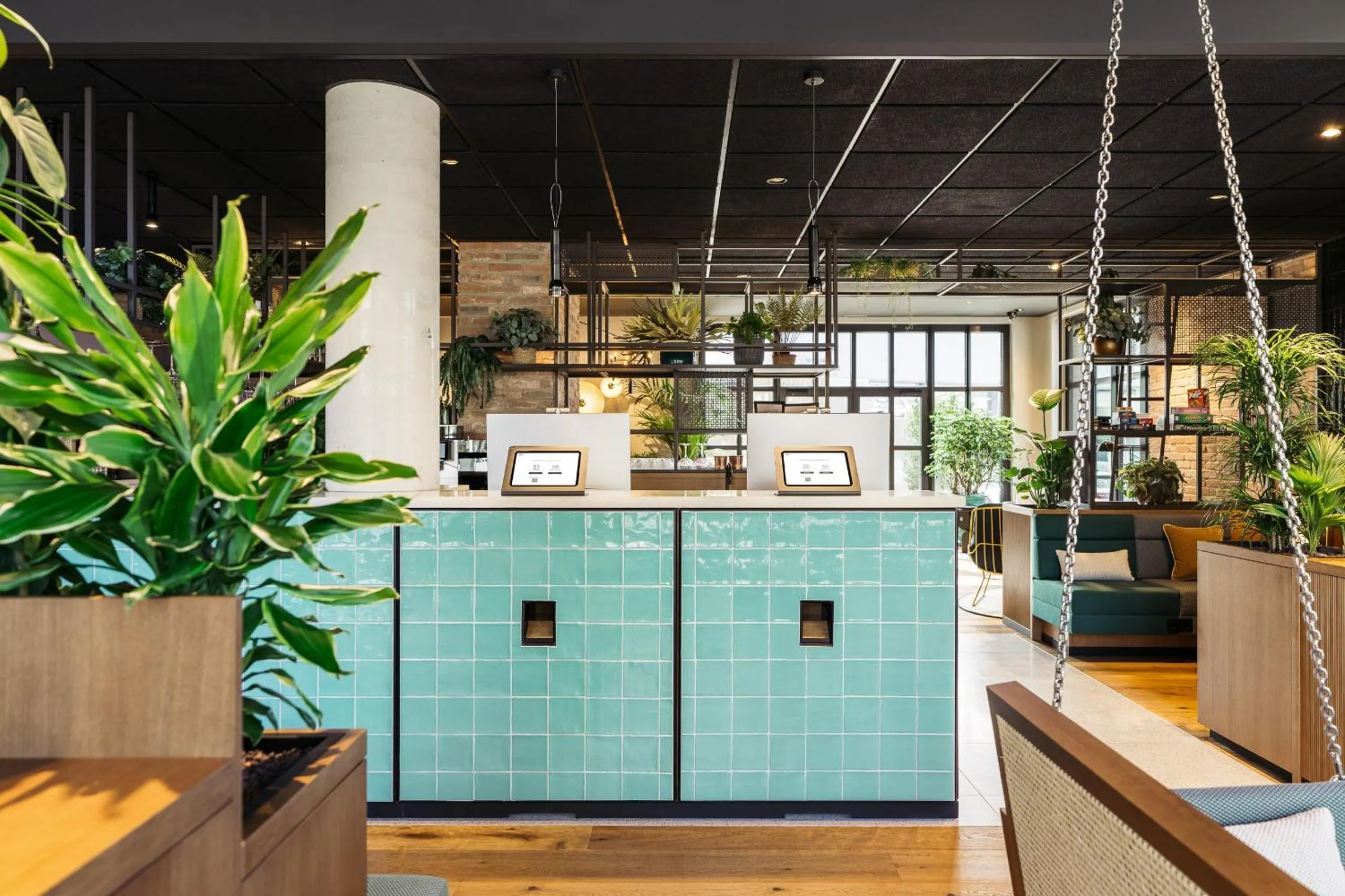 Lobby or reception in Hotel Schani UNO City