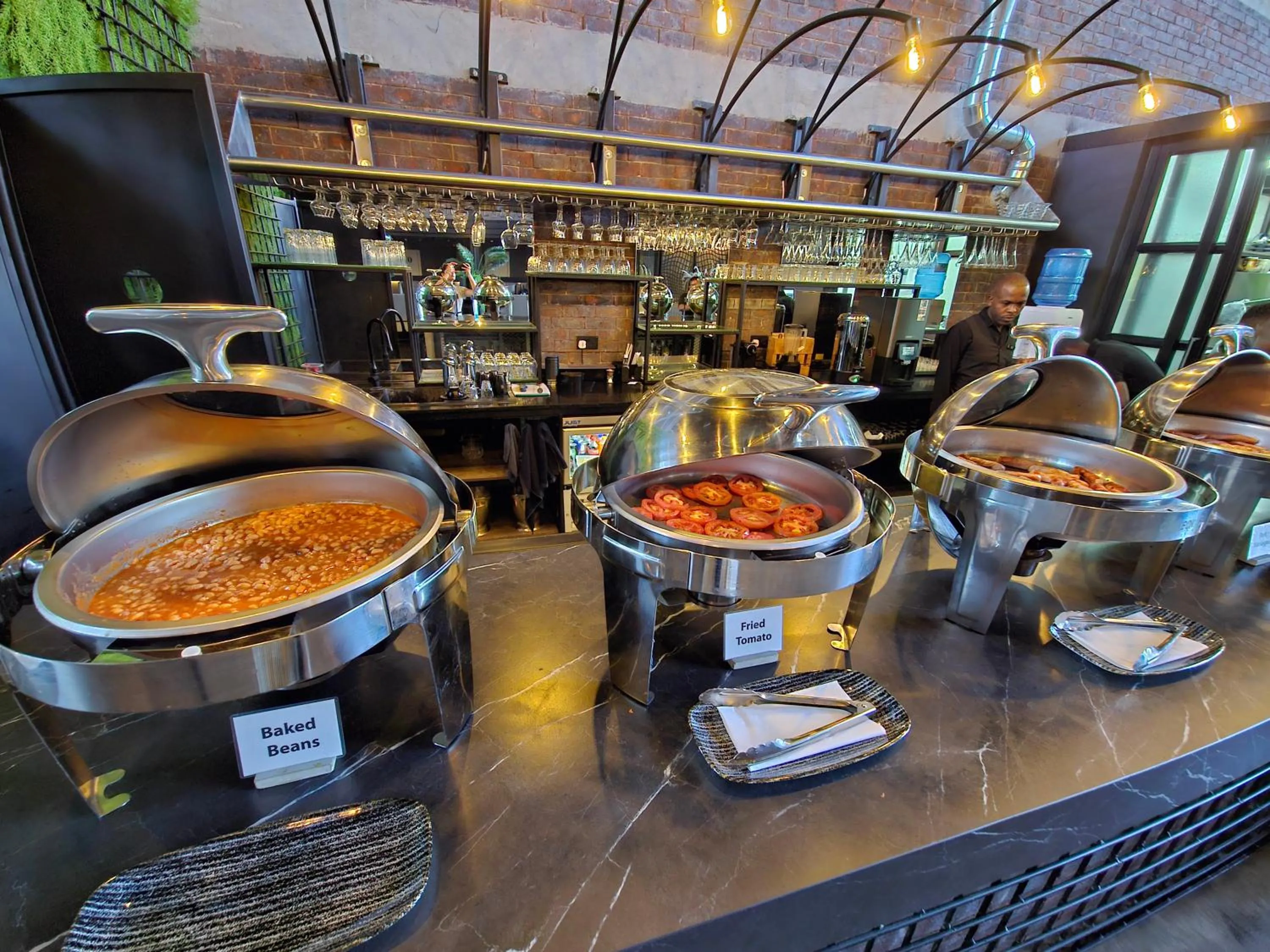 Buffet breakfast in Cargo88 Hotel