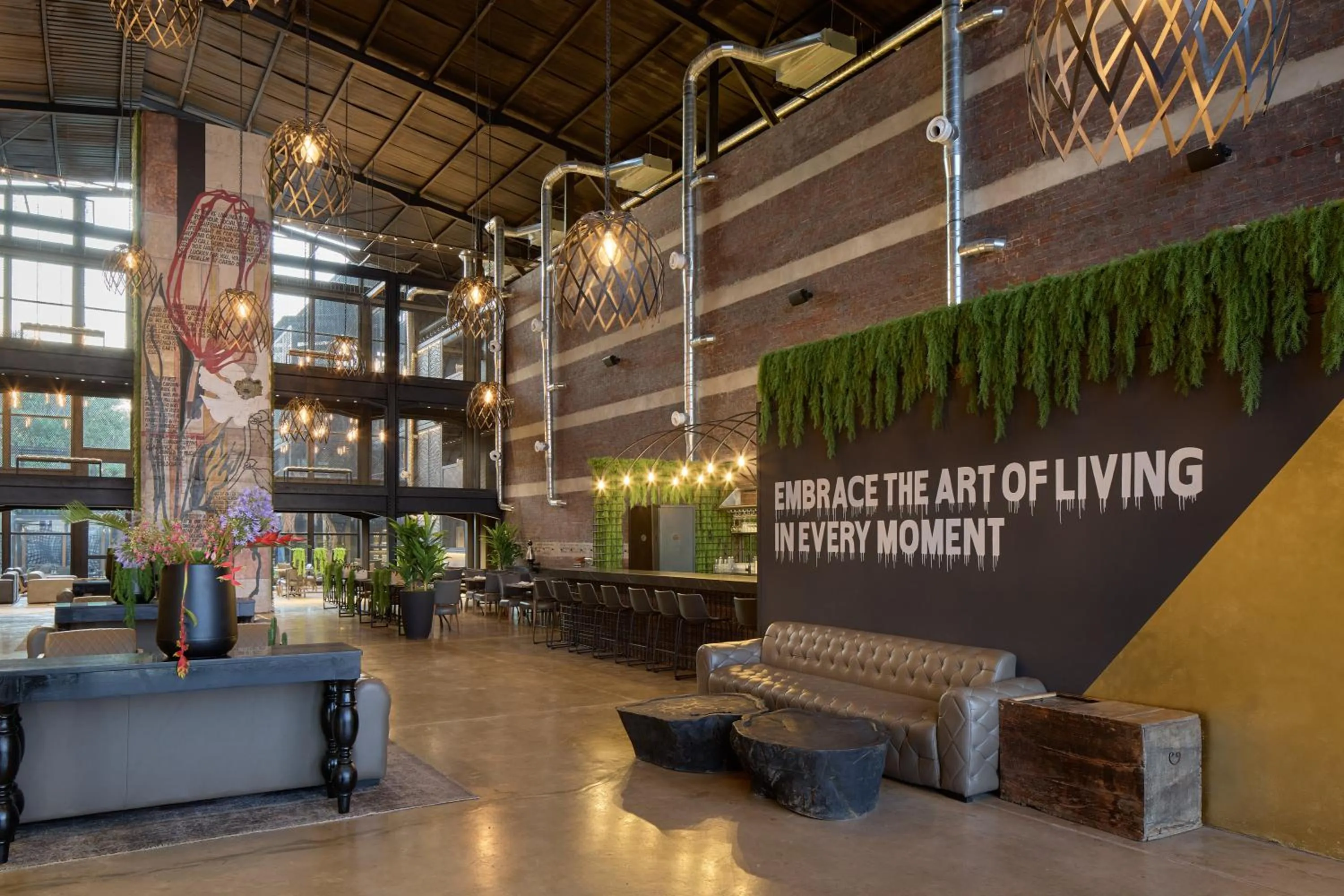 Seating area in Cargo88 Hotel