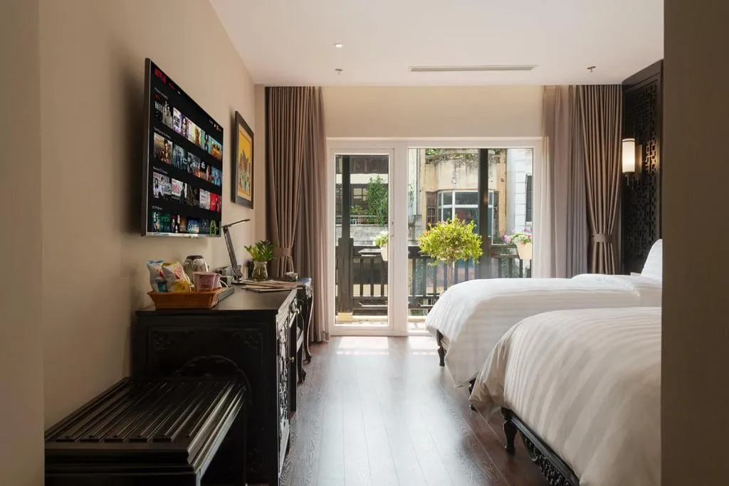 Bed in PALAGO BOUTIQUE HOTEL