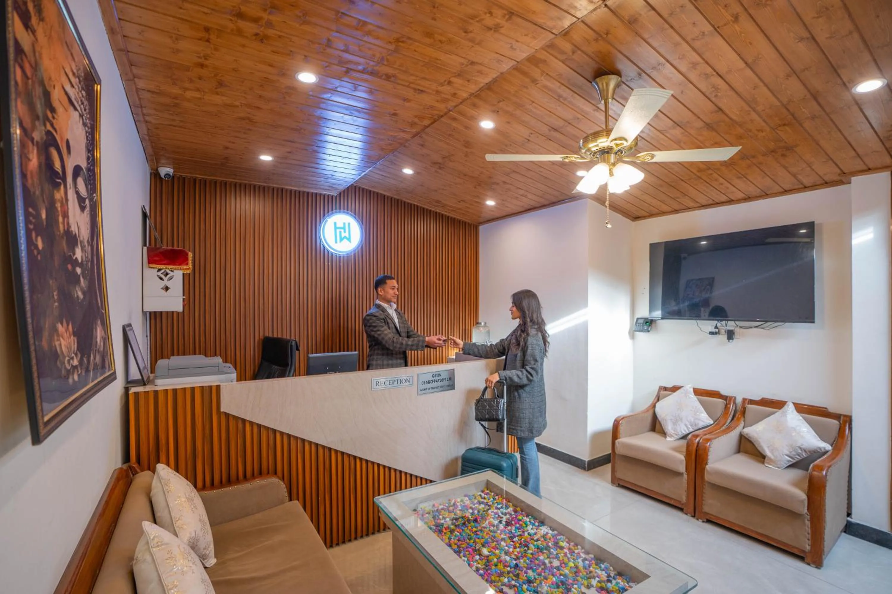 Lobby or reception in Perfectstayz Premium Westend at Mall Road