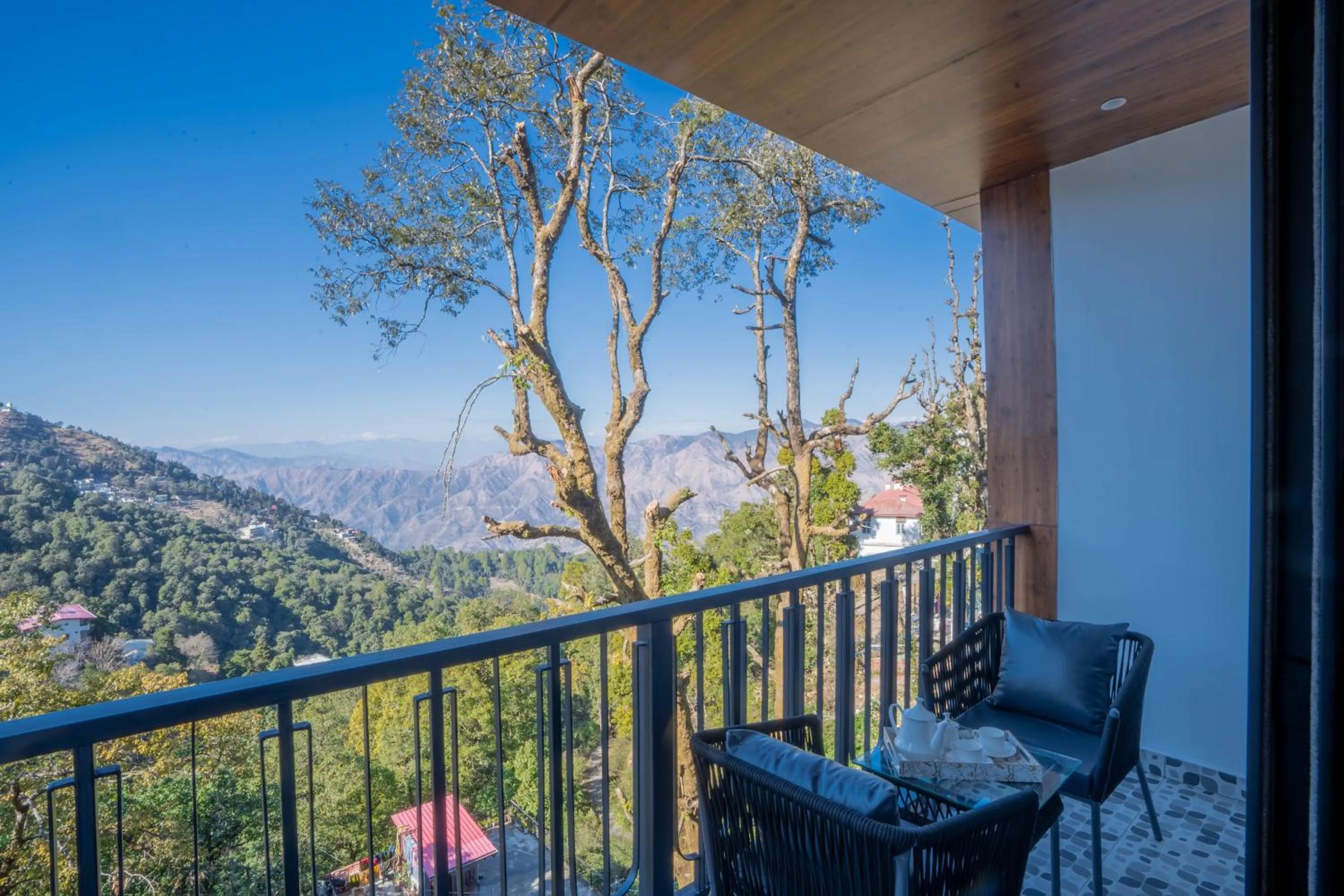 Balcony/Terrace in Perfectstayz Premium Westend at Mall Road