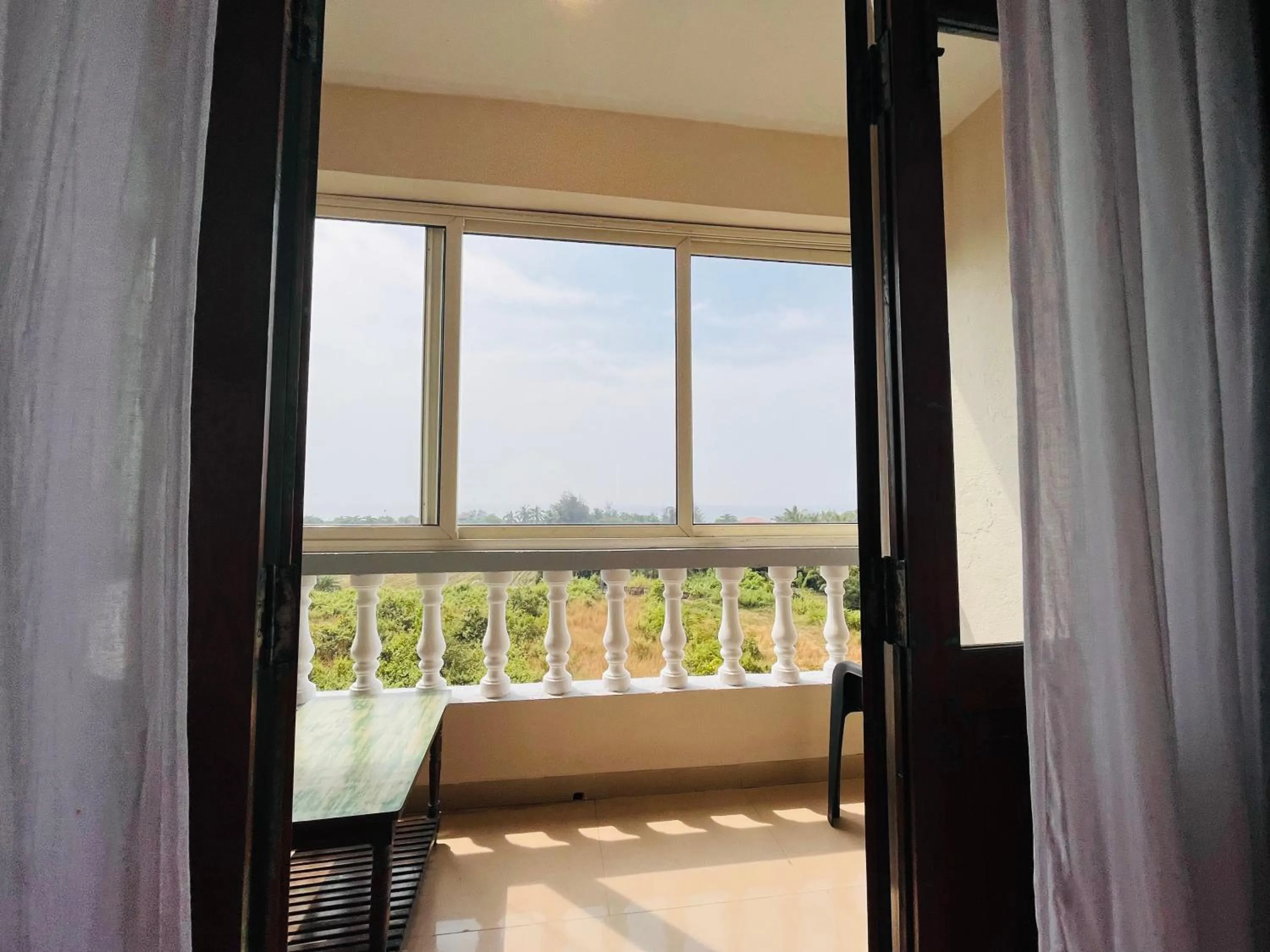 Patio in Nagas Hotel Satyavati Morjim