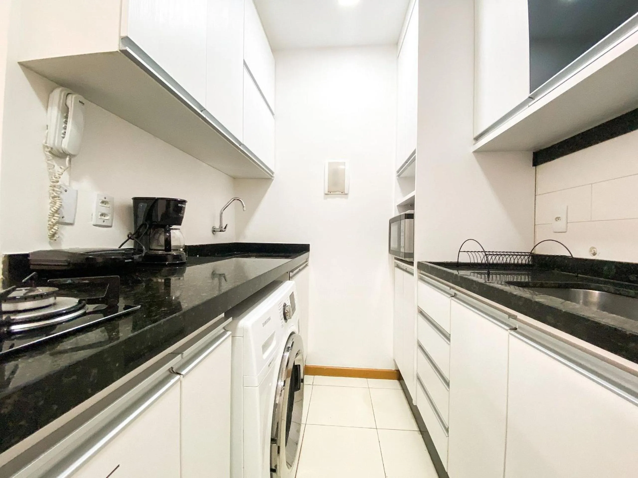 Kitchen or kitchenette in Ao lado do Metrô e Shopping (1Qto)