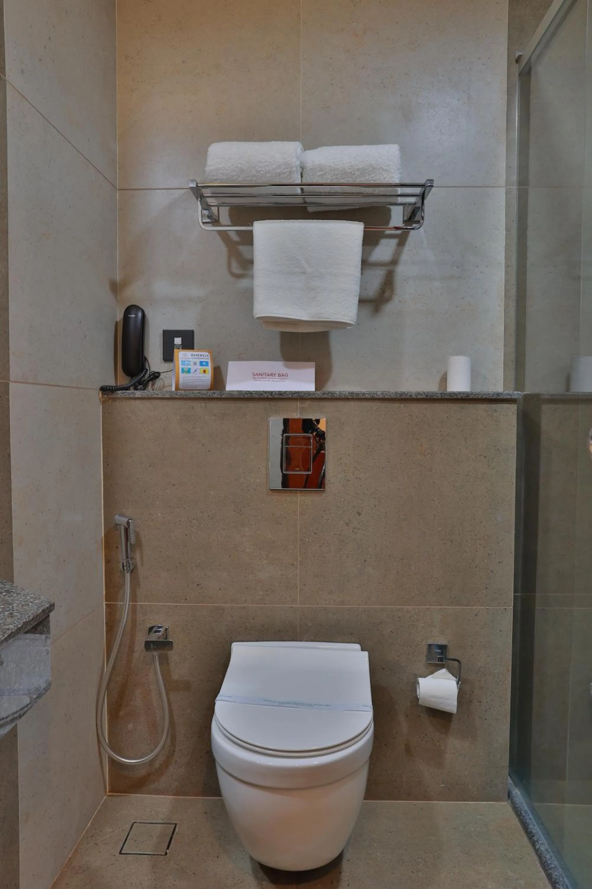 Bathroom in Lagoona Beach Resort, Kovalam