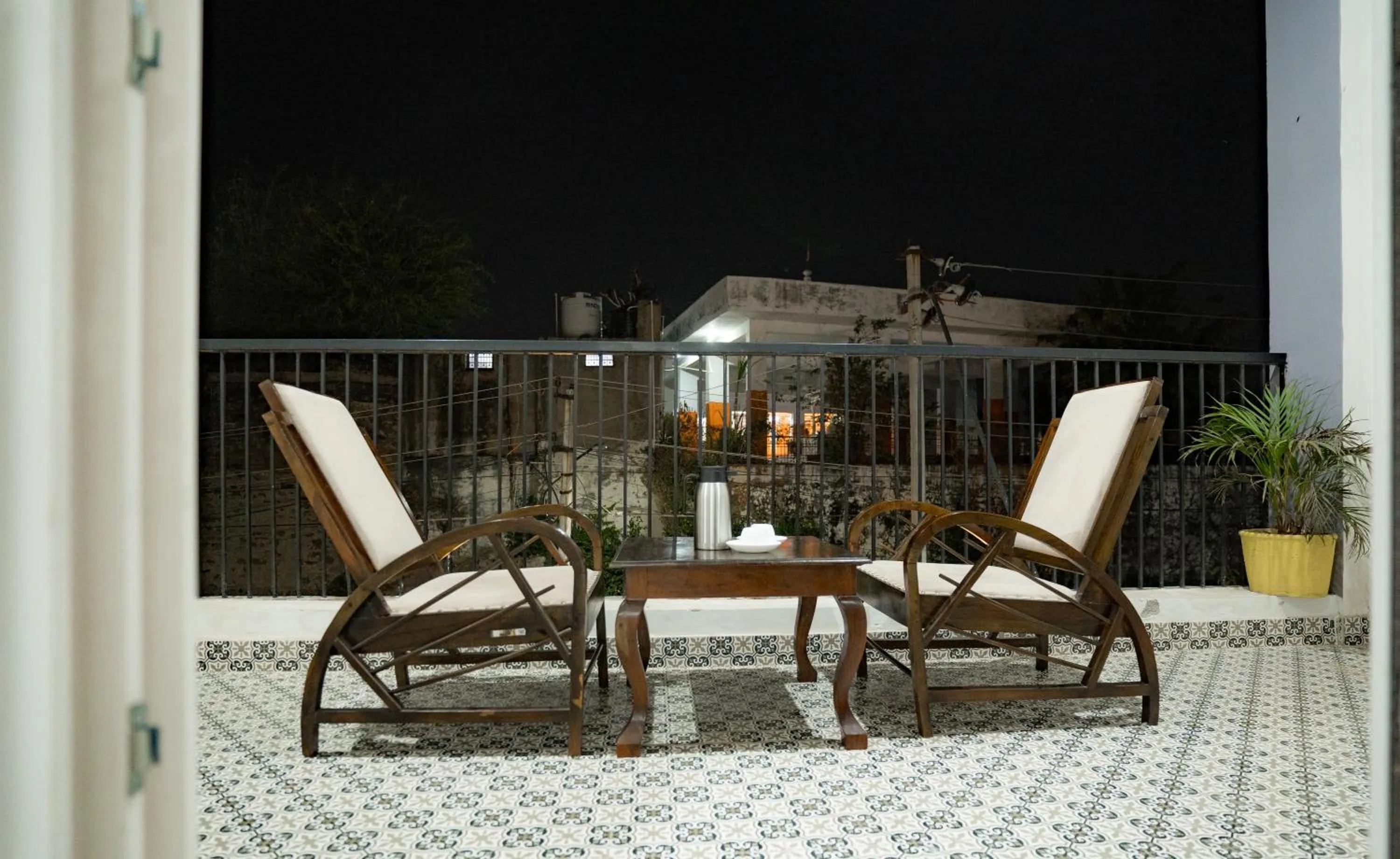 Balcony/Terrace in Villa Tha Gadh Bansiya