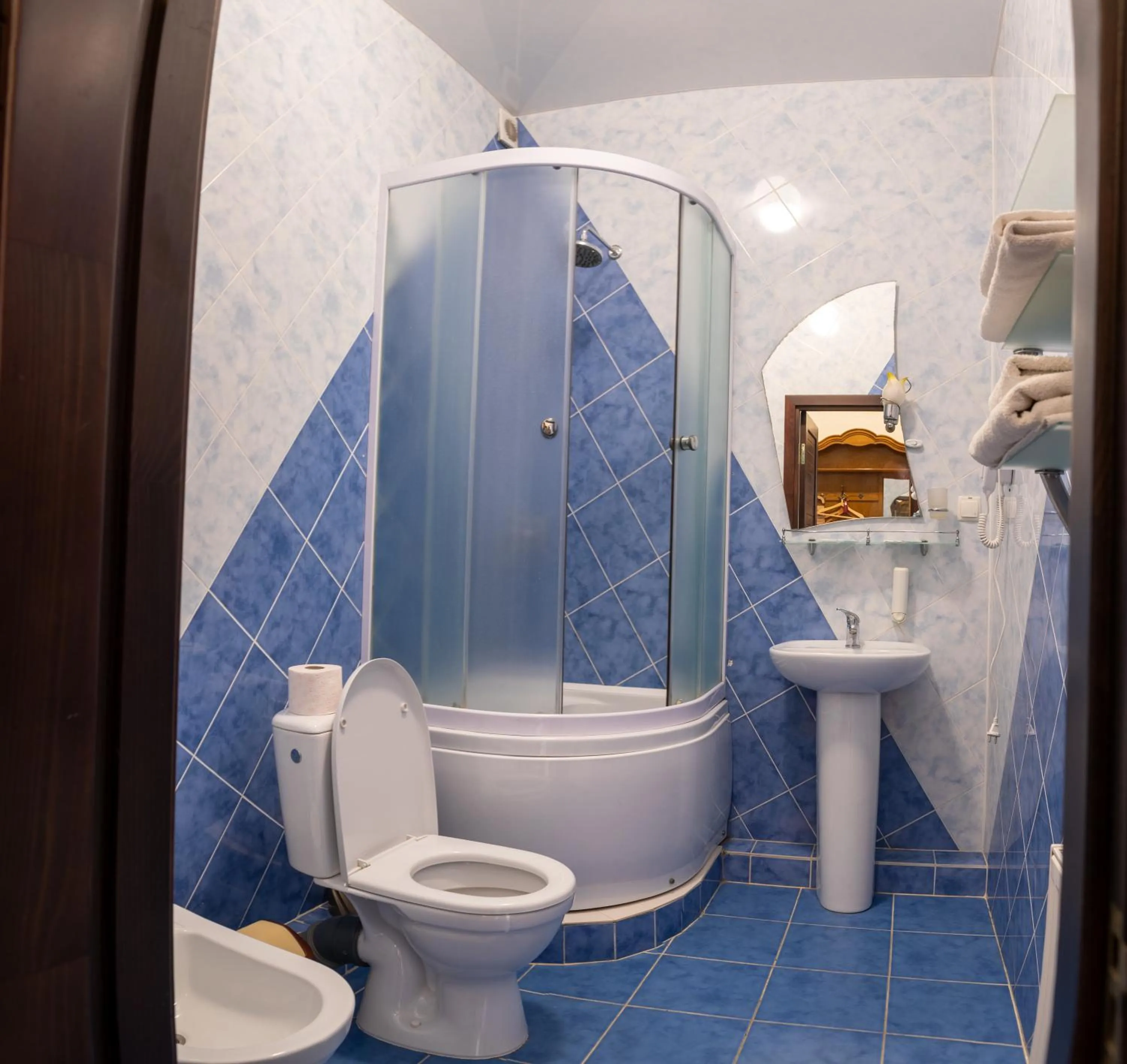 Shower in Hetman Hotel