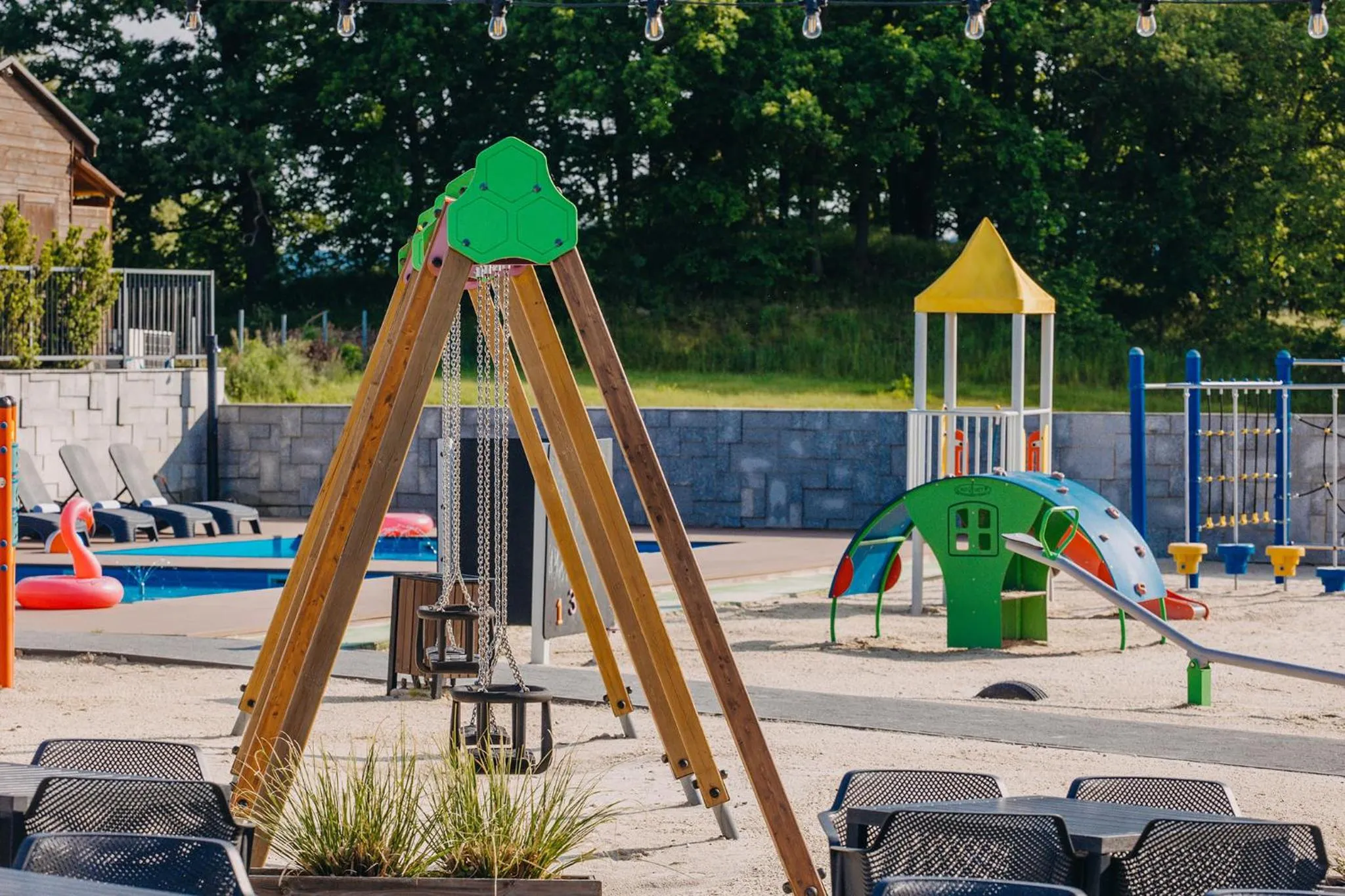 Children play ground in Osada Śnieżka koło Karpacza