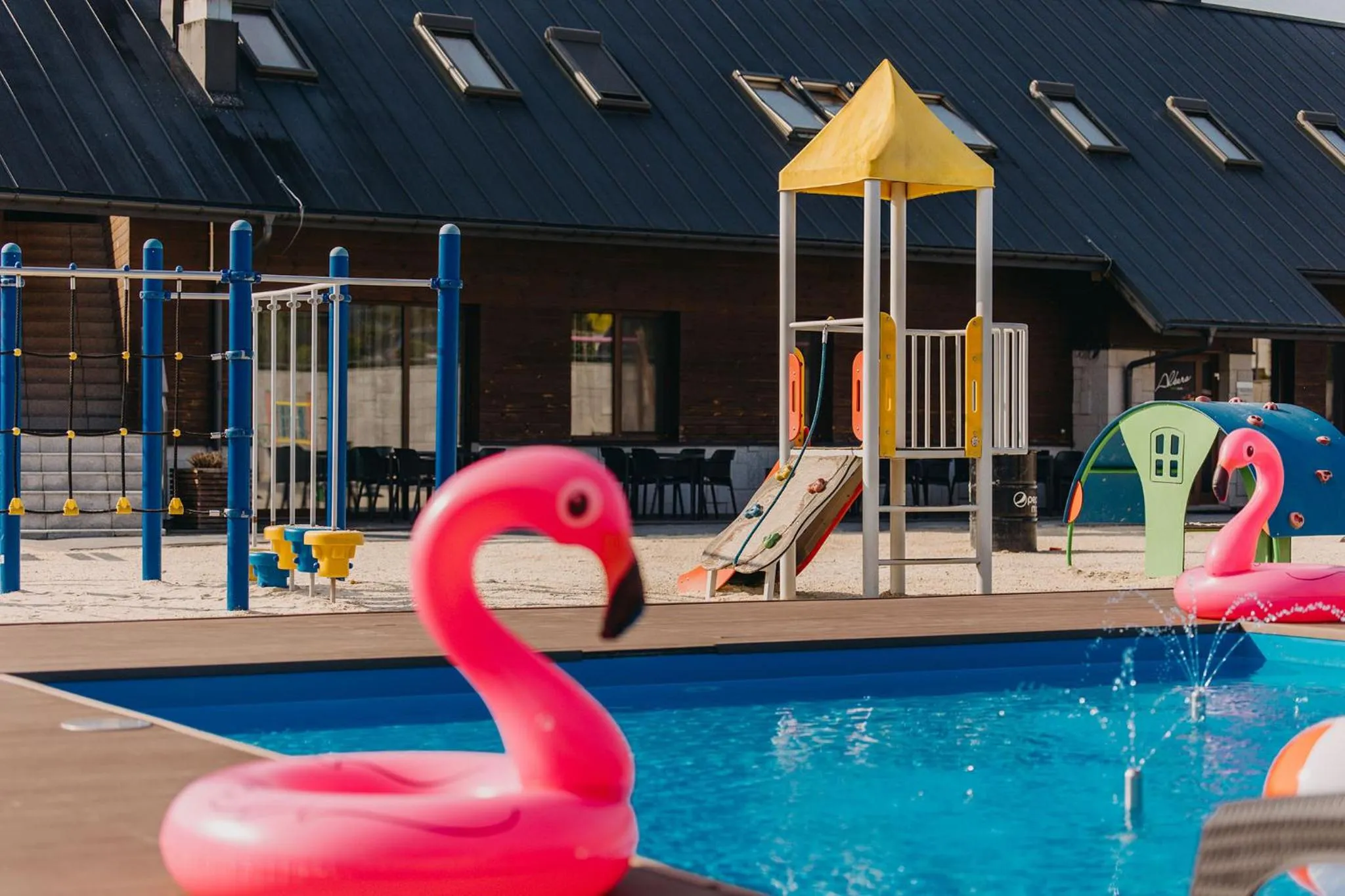 Children play ground in Osada Śnieżka koło Karpacza