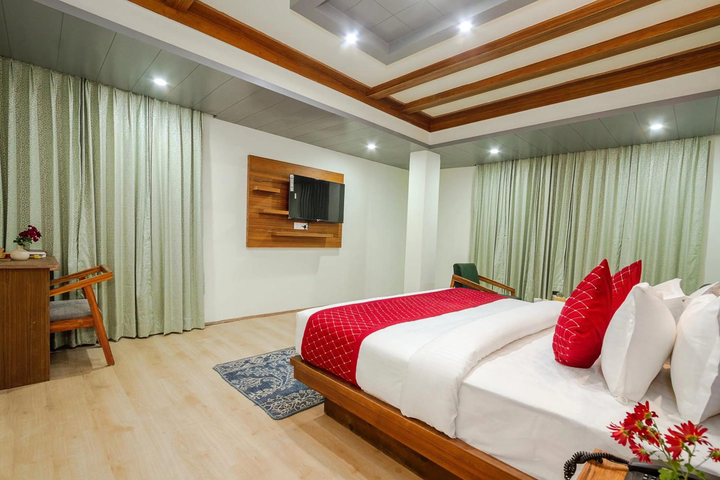 Bed in Tripli Hotels Drilbu Manali