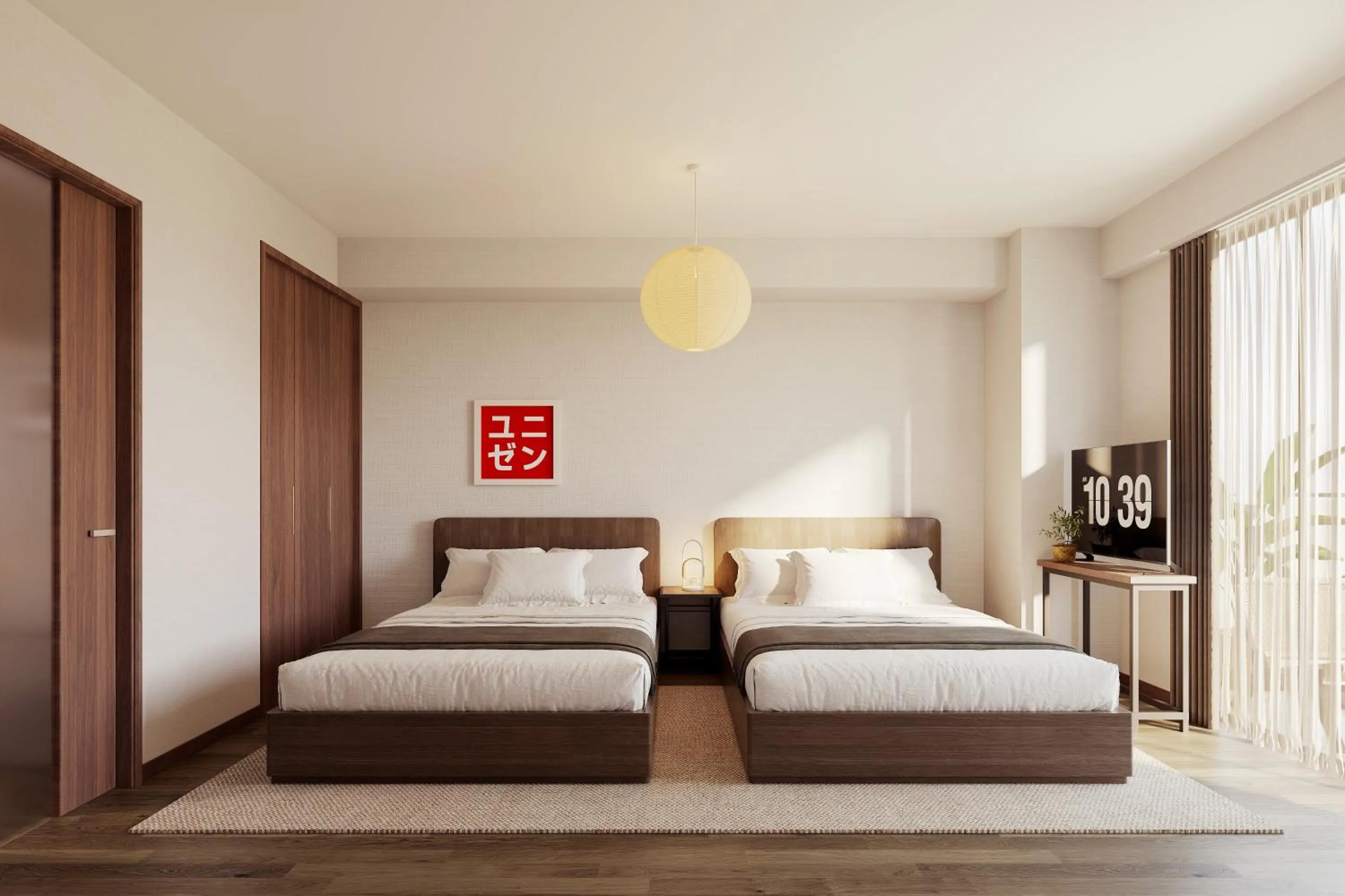 Bedroom, Bed in The Premium Namba Minami ザ・プレミアム難波南 - Self Check-In Only