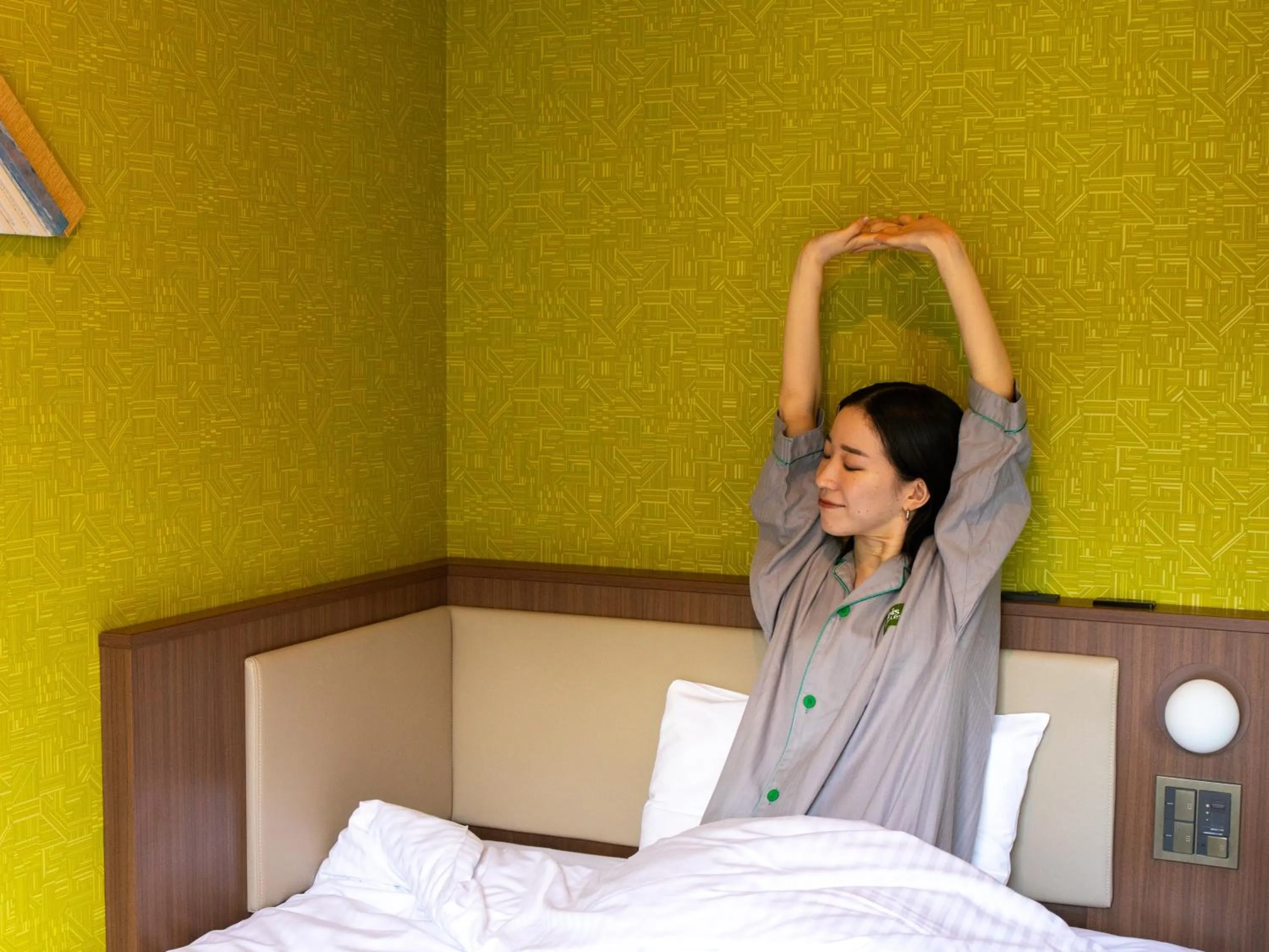 People, Bed in ibis Styles Kyoto Shijo