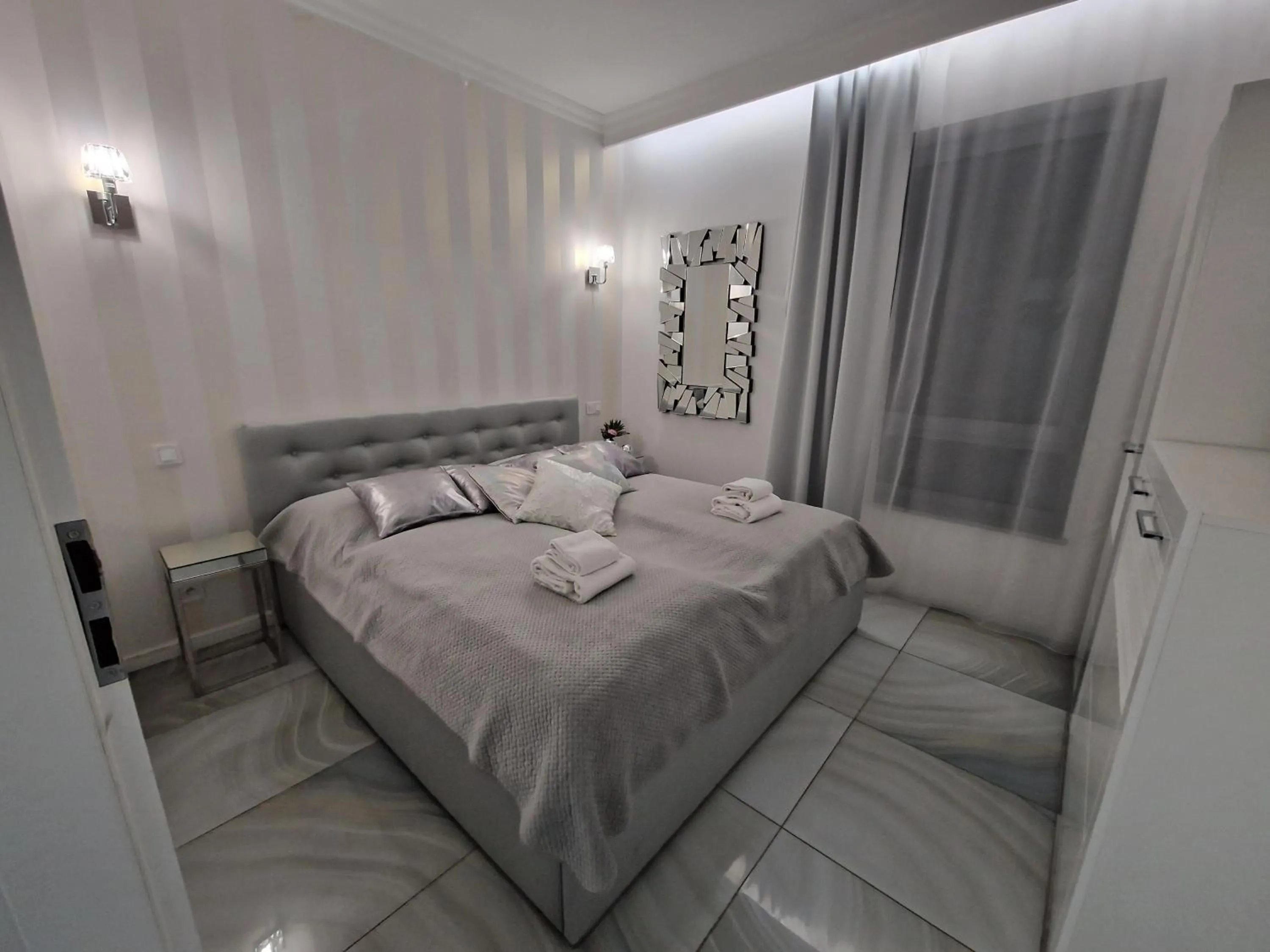 Bed in Maxim Apartment Pobierowo