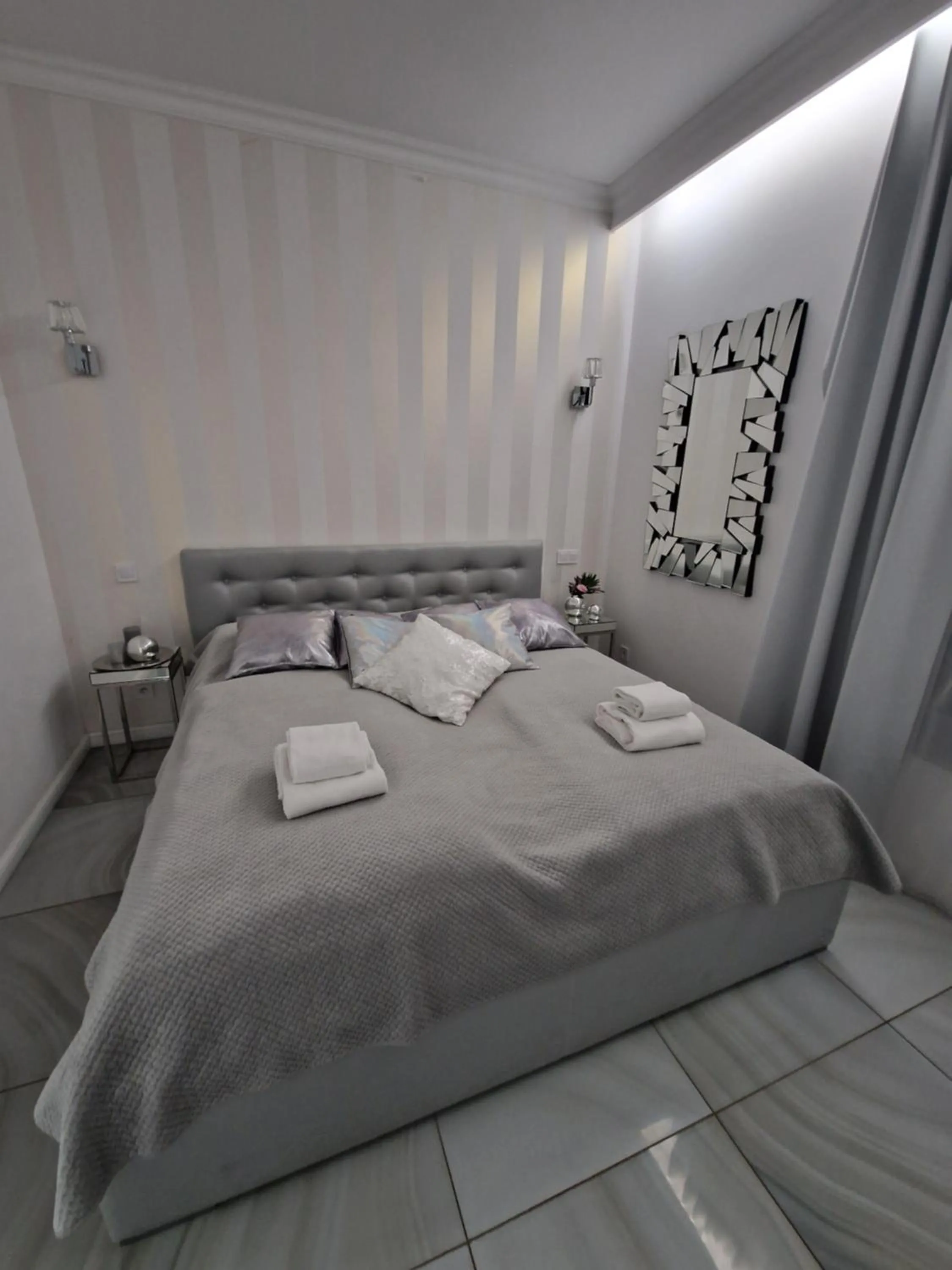 Bed in Maxim Apartment Pobierowo