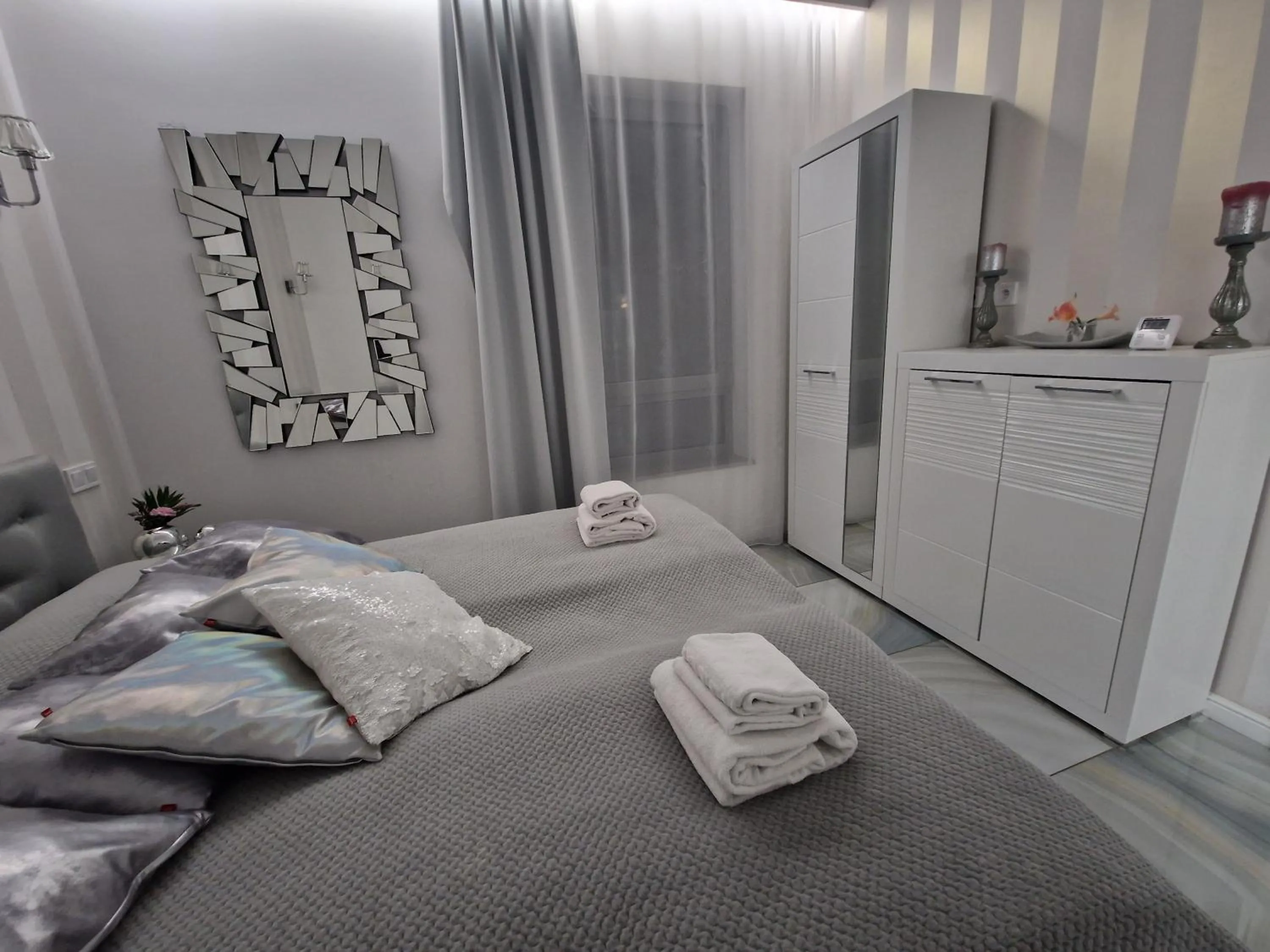 Bed in Maxim Apartment Pobierowo