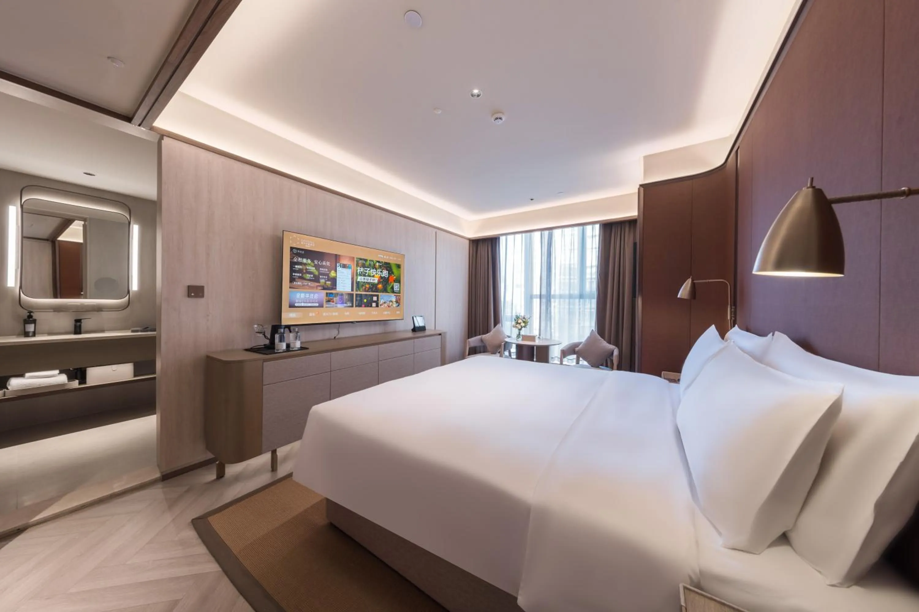 Bed in Crystal Orange Hotel - Shenzhen Nanshan Xinhaofang Branch