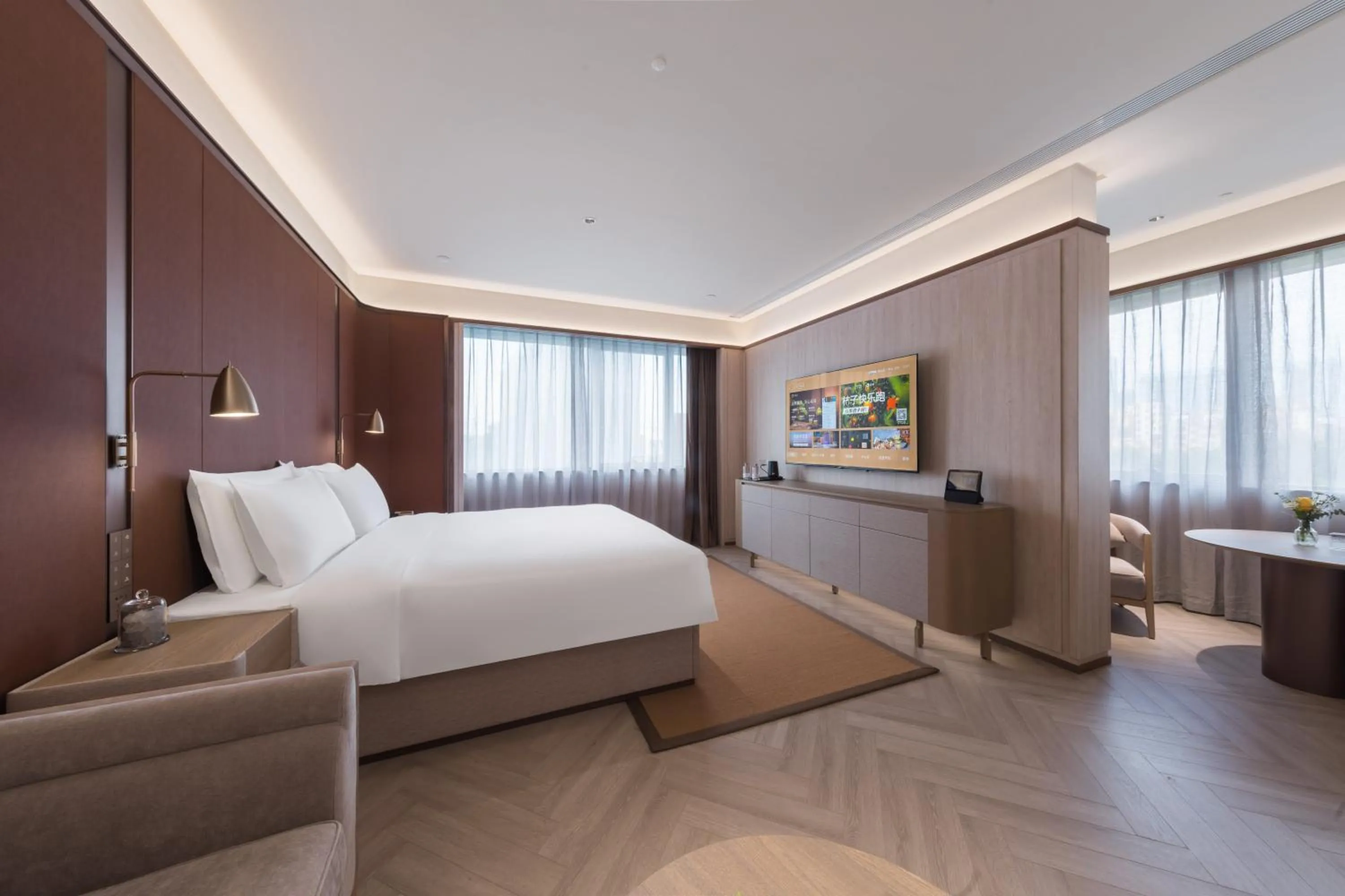 TV and multimedia, Bed in Crystal Orange Hotel - Shenzhen Nanshan Xinhaofang Branch