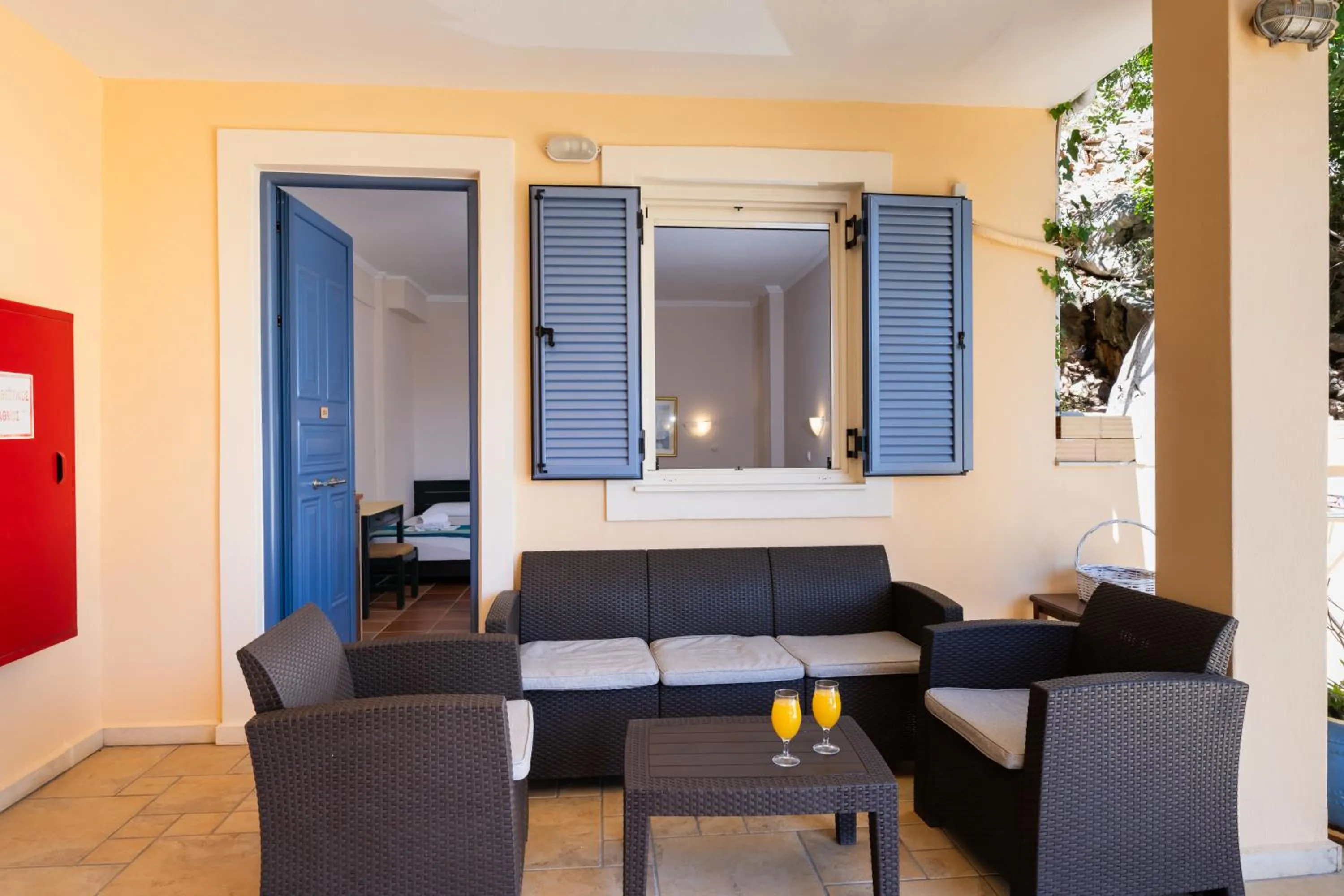 Seating area in Ionio Hotel