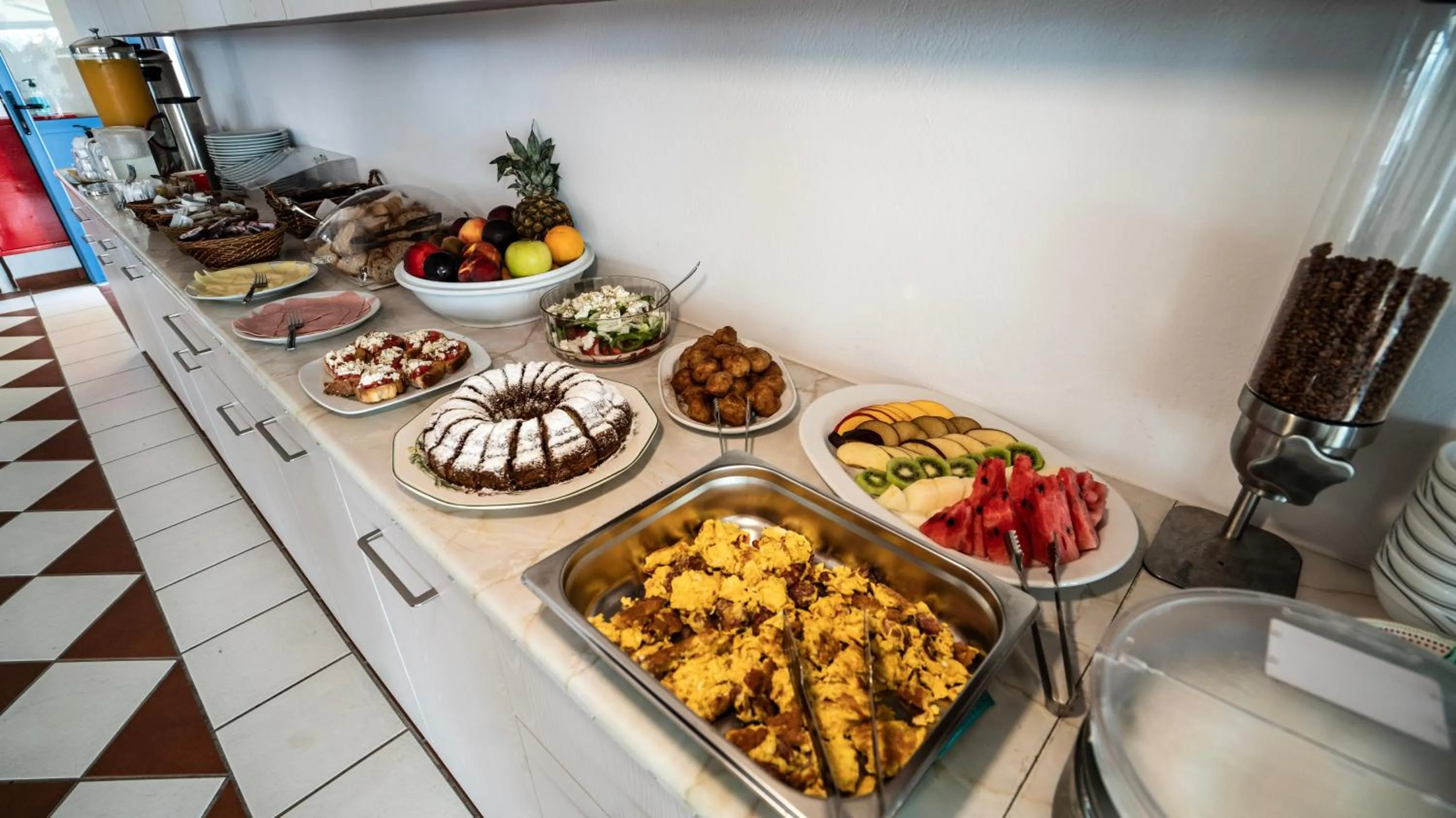 Buffet breakfast in Ionio Hotel